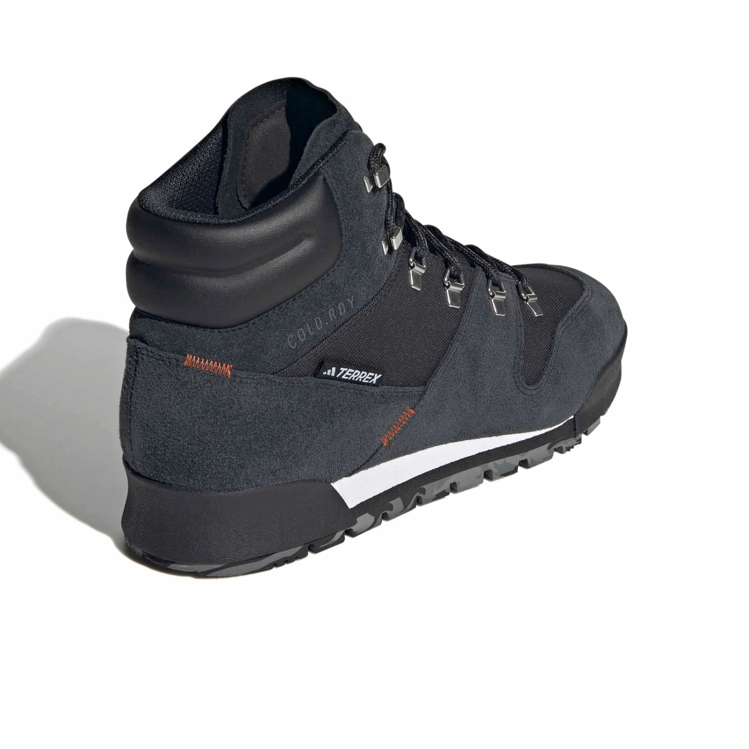Adidas Terrex Snowpitch Cold.RDY Hiking Shoes - Core Black / Core Black / Semi Impact Orange (IH3663) - Image 3