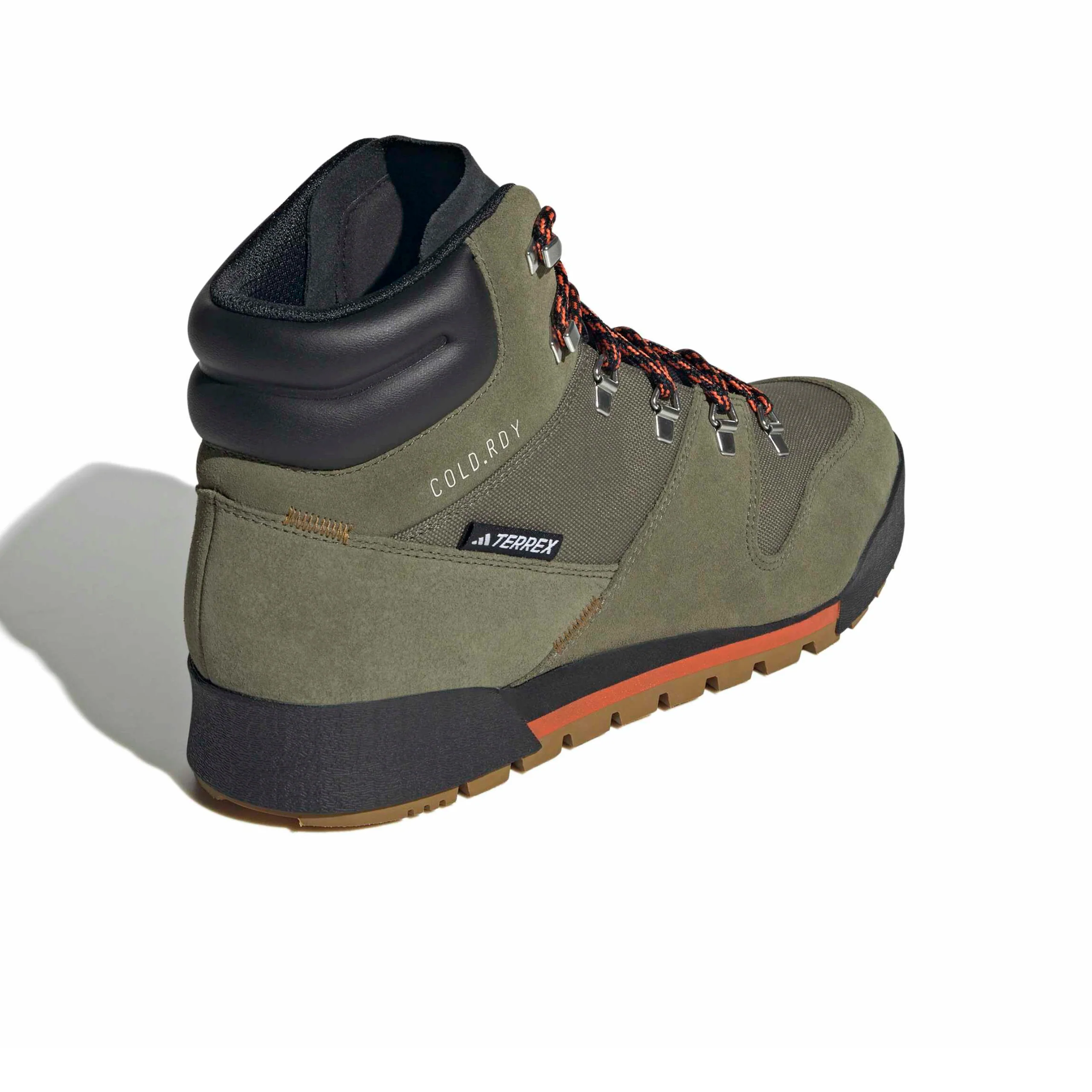 Adidas Terrex Snowpitch Cold.RDY Hiking Shoes - Olive Strata / Bronze Strata / Semi Impact Orange (IH3665) - Image 4