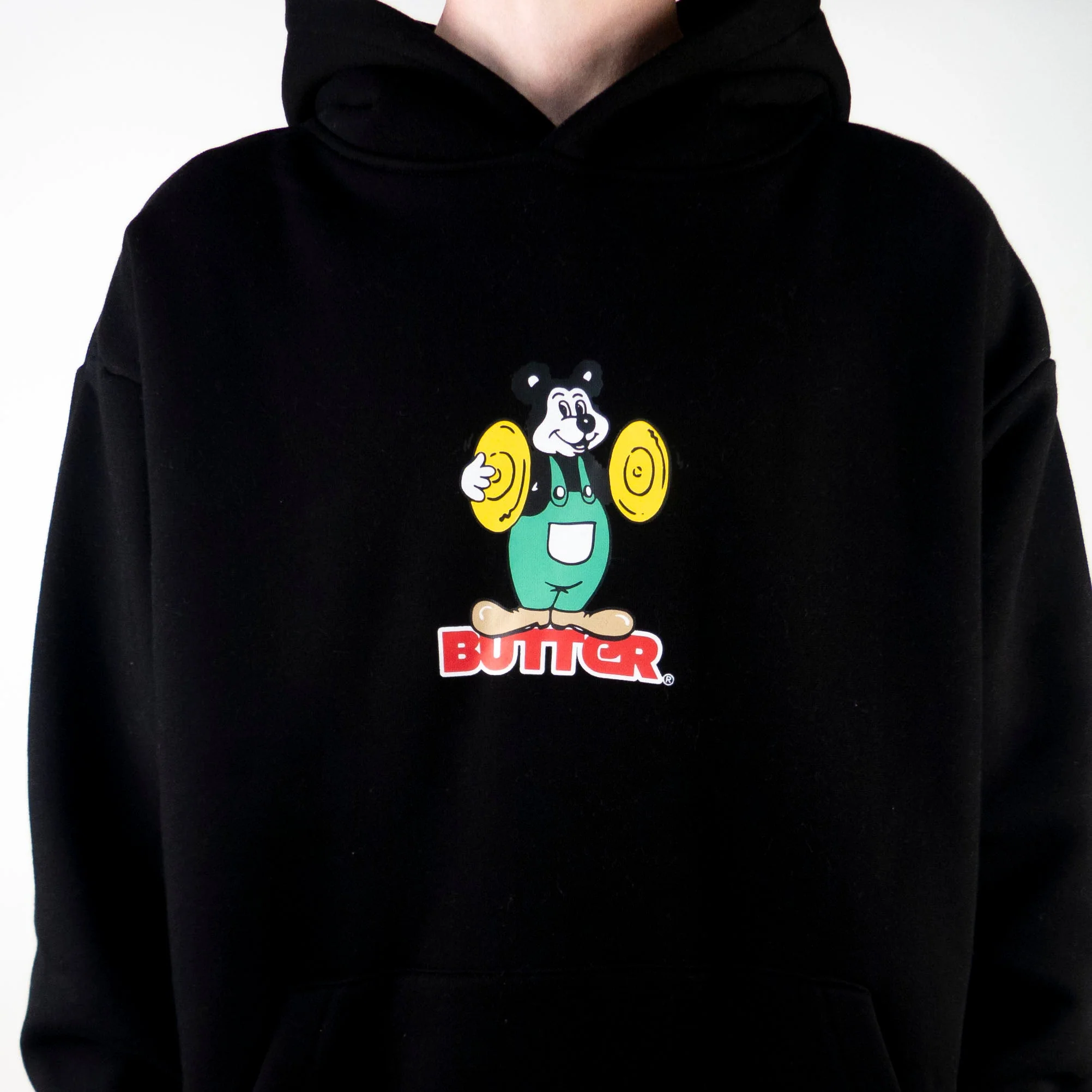 Butter Goods Cymbals Pullover Hooded Sweatshirt - Black - Image 4