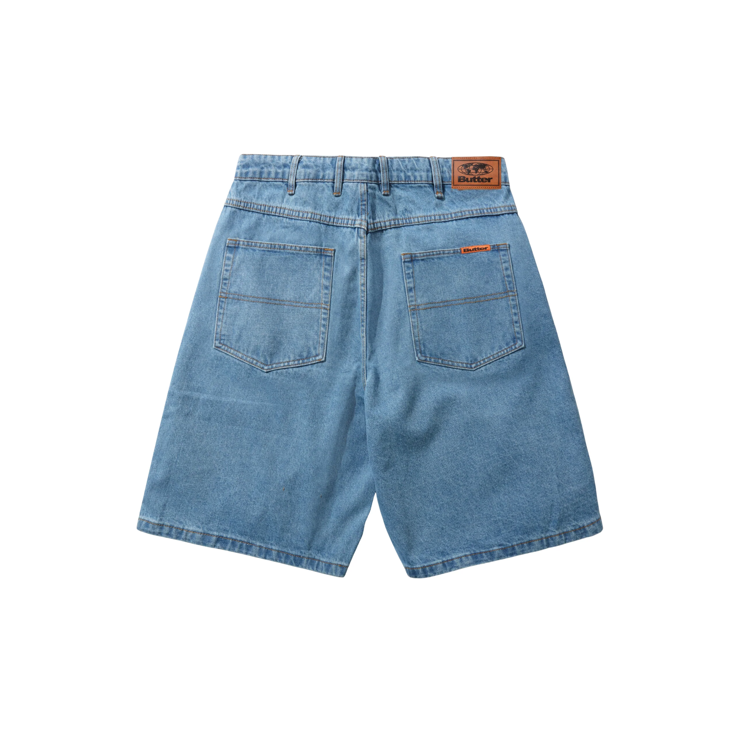 Butter Goods Scorpion Baggy Denim Short - Washed Indigo - Image 2