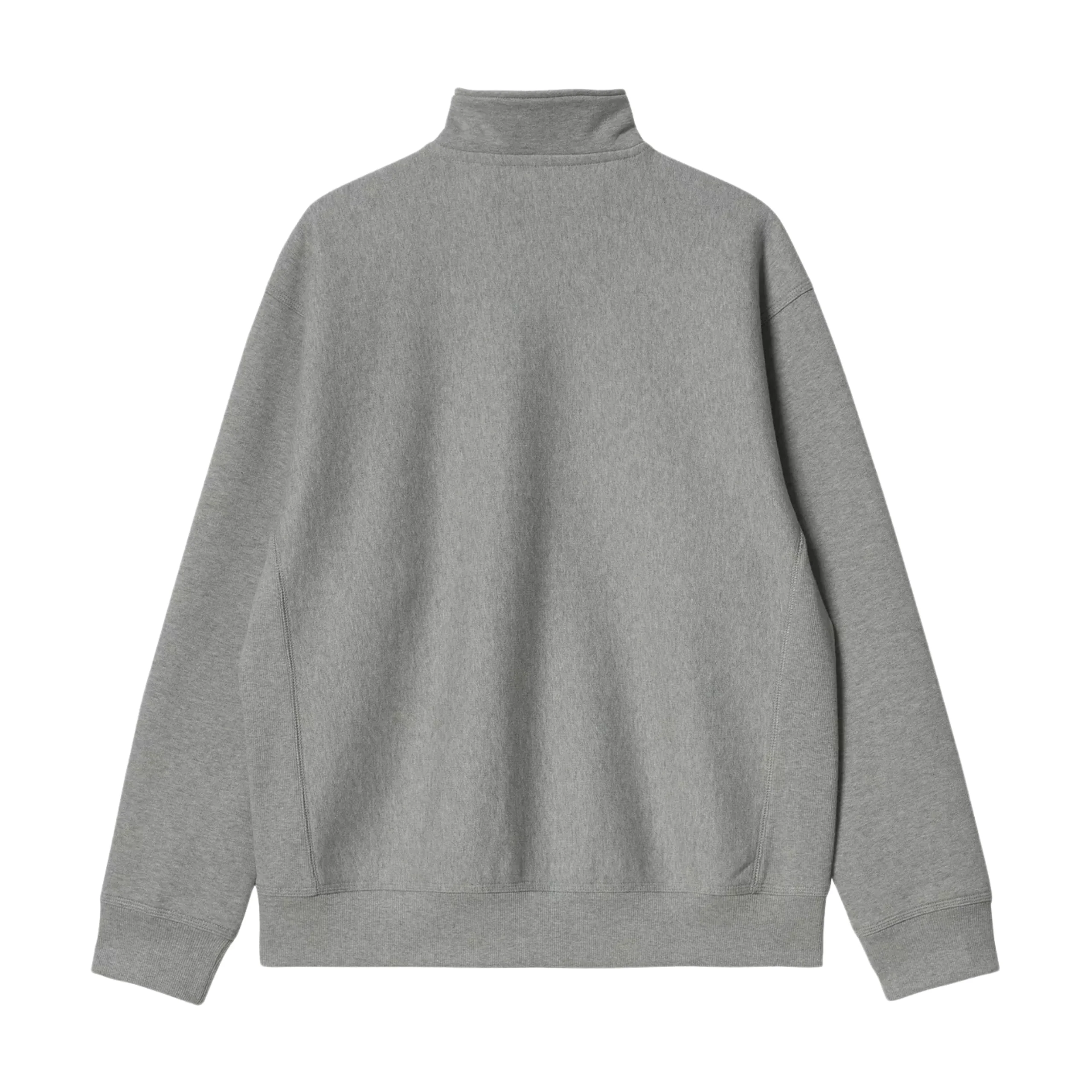 Carhartt WIP American Script Half Zip Sweatshirt - Grey Heather - Image 2