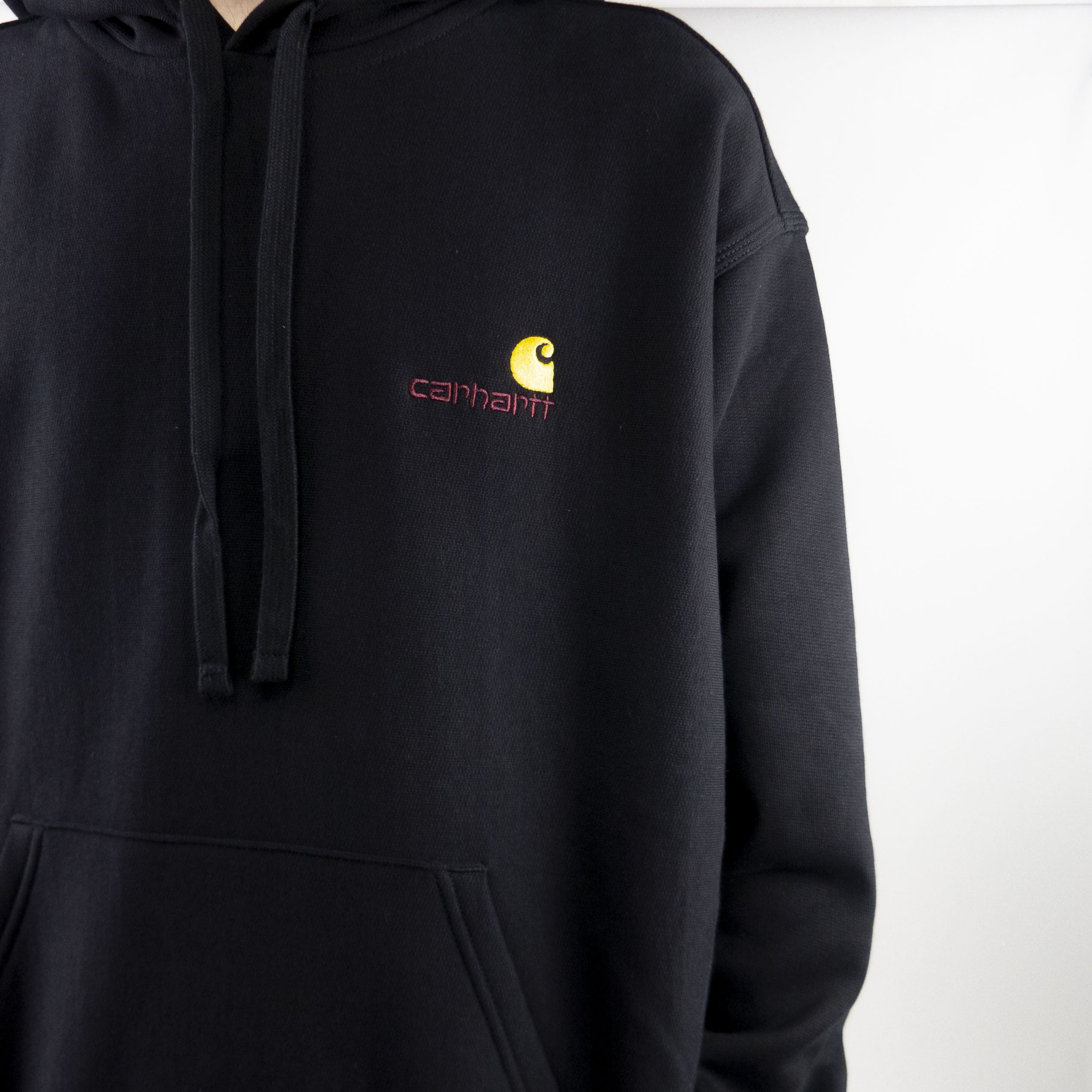 Carhartt WIP American Script Hoodie - Black - Image 6