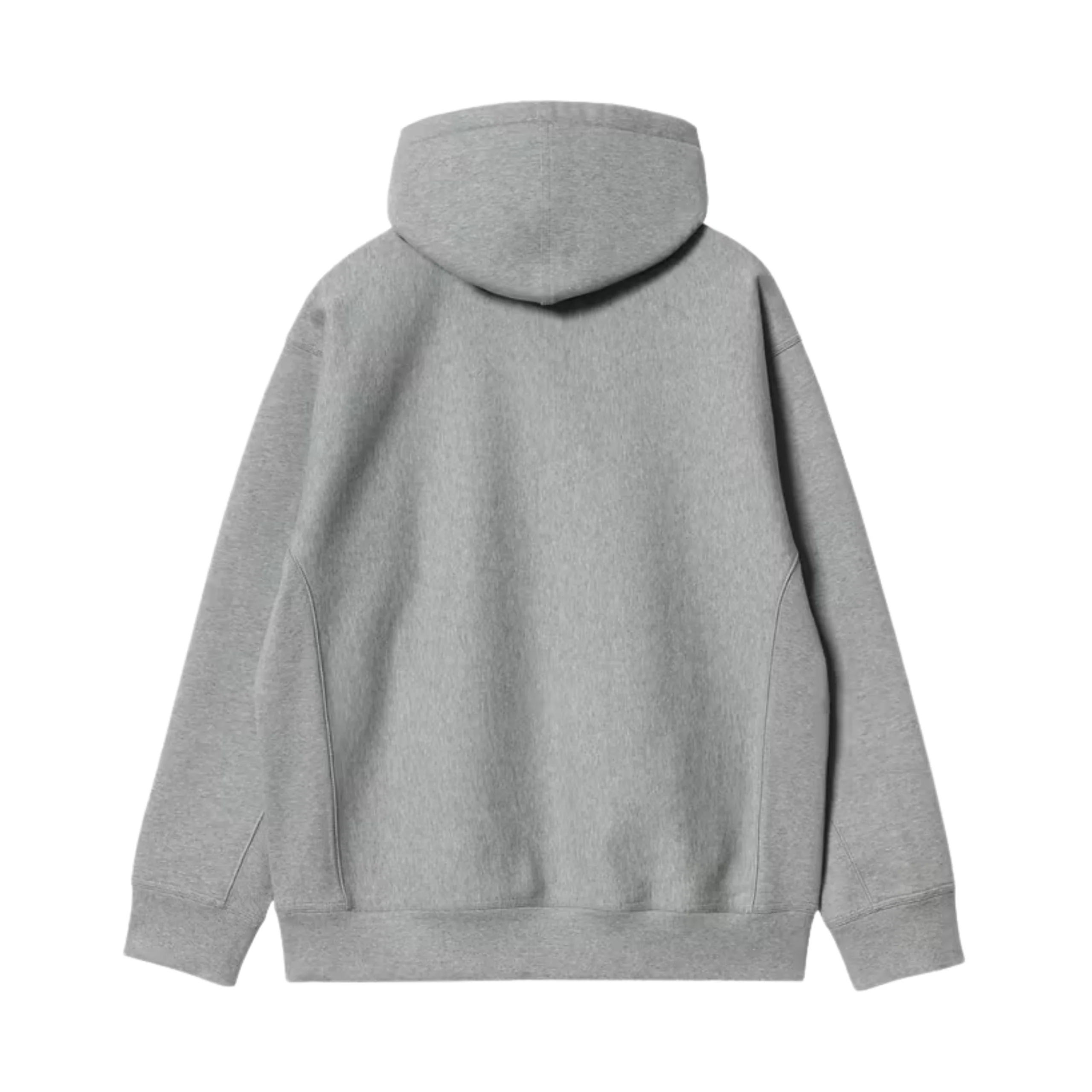 Carhartt WIP American Script Hoodie - Grey Heather - Image 2