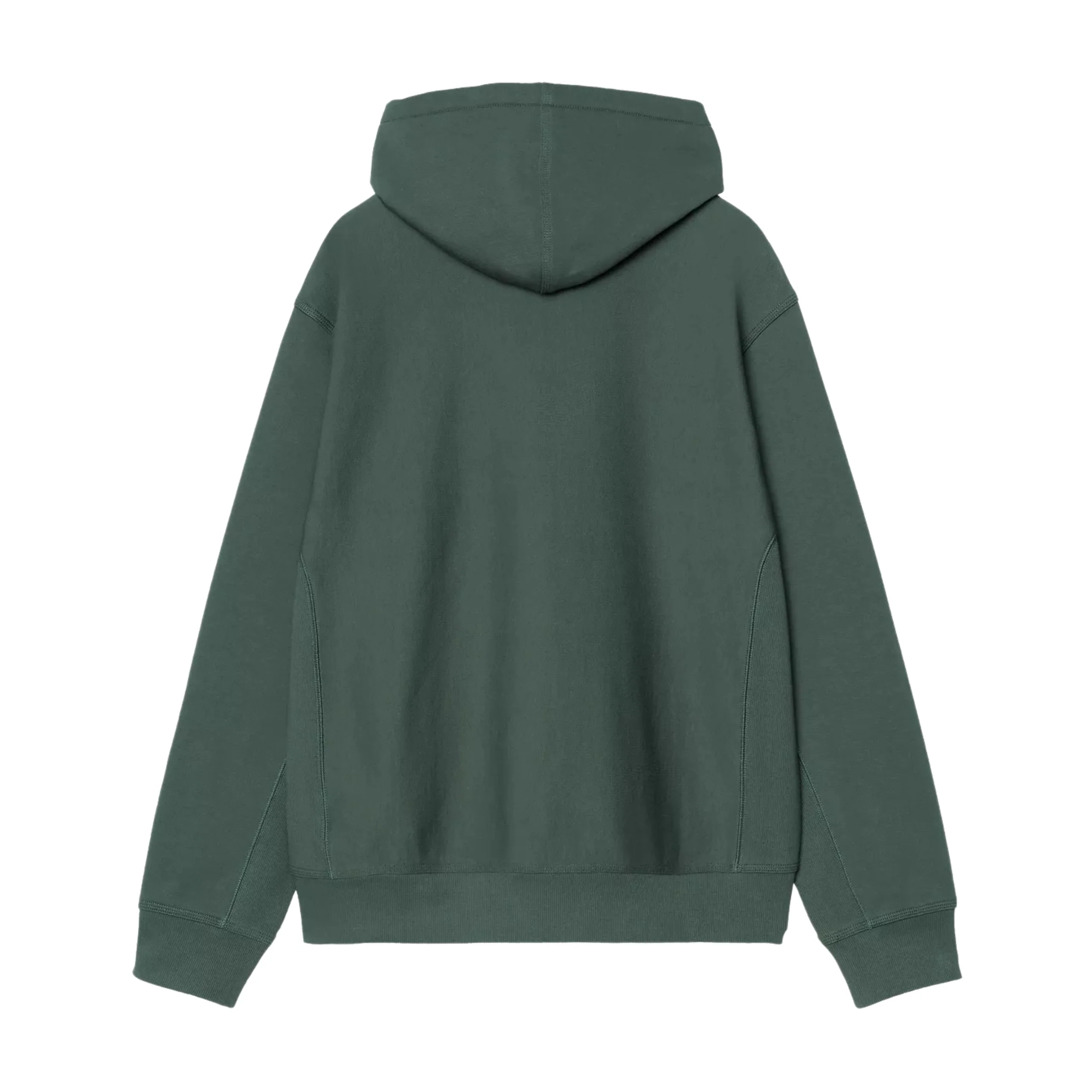 Carhartt WIP American Script Hoodie - Kale Green - Image 2