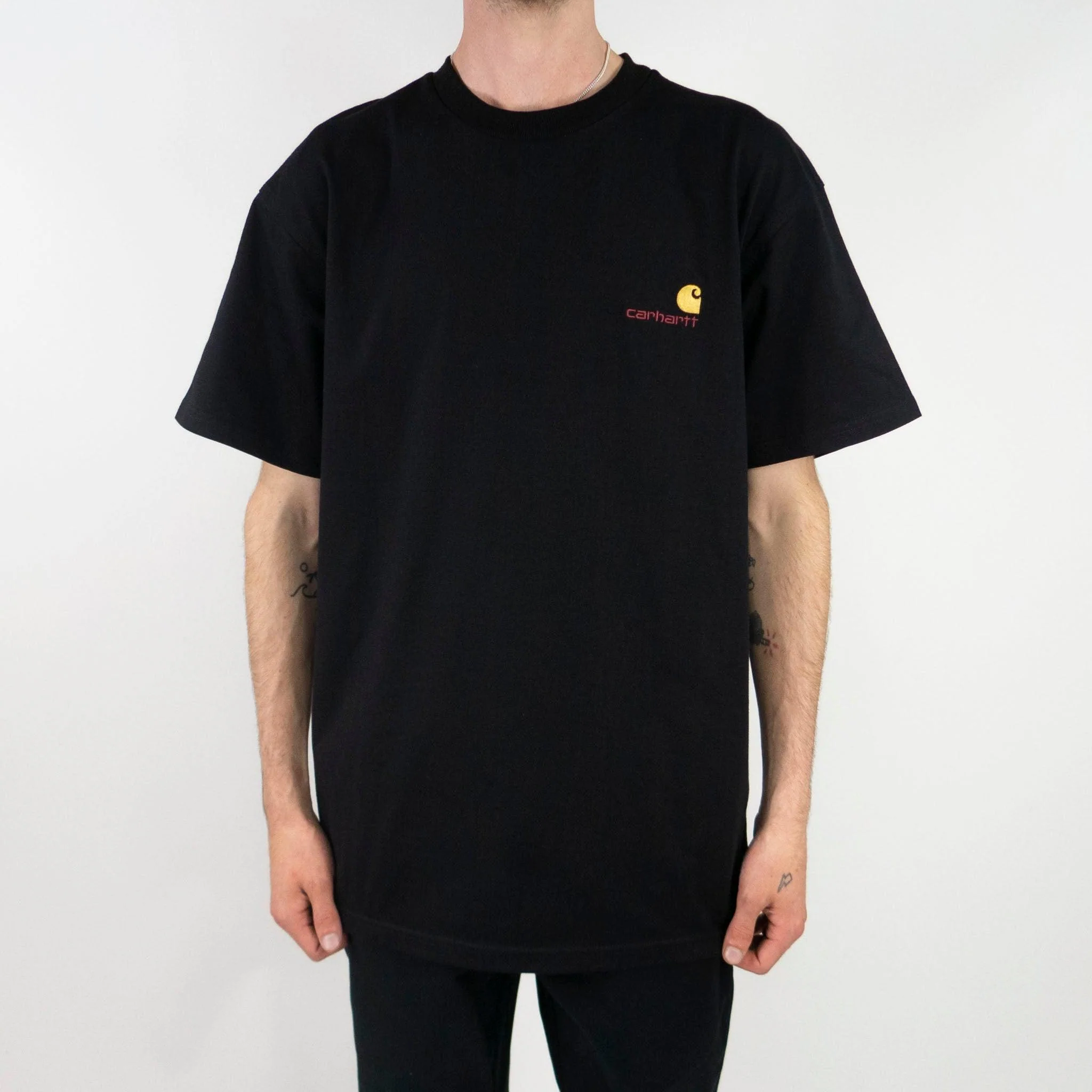 Carhartt WIP American Script T-Shirt - Black - Image 3