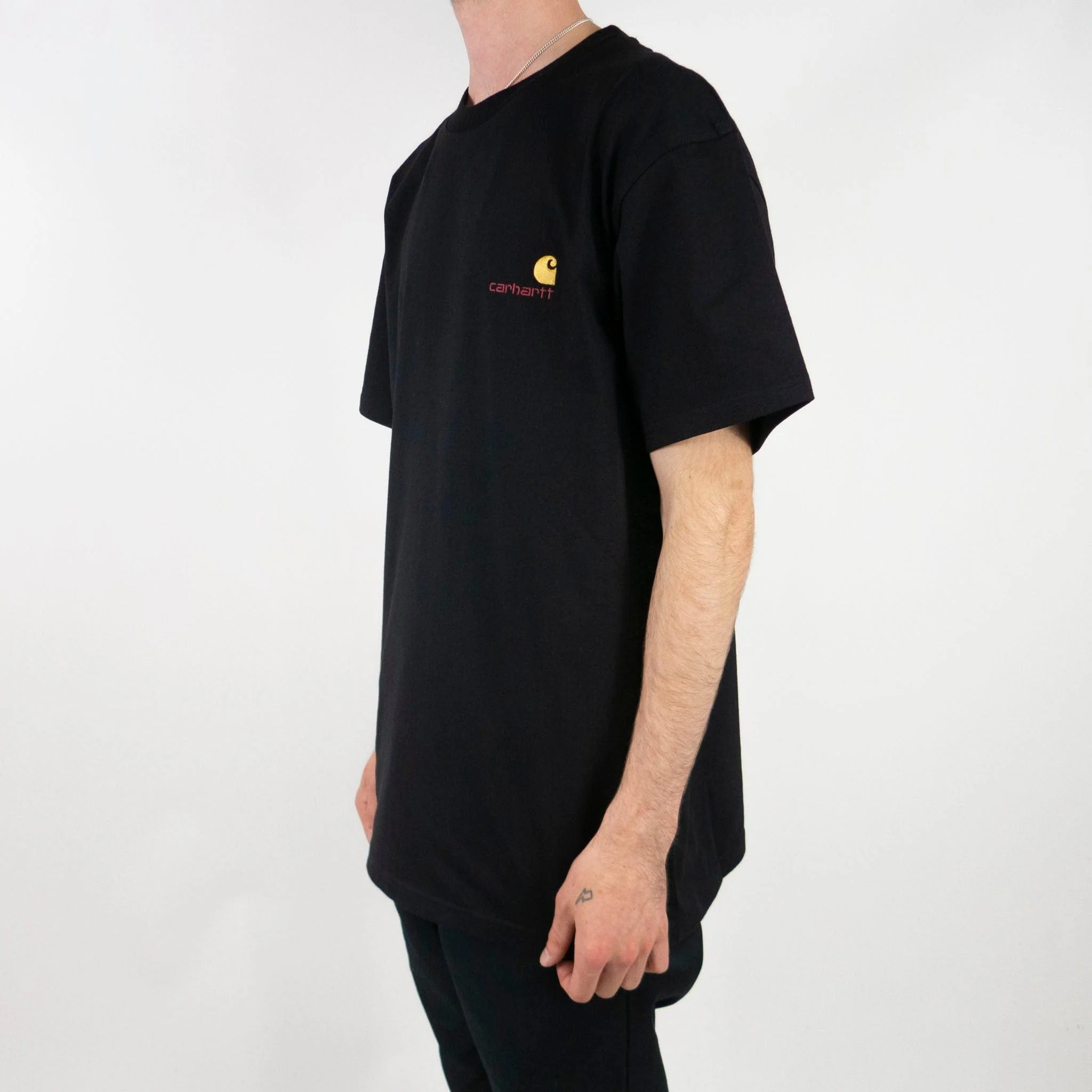 Carhartt WIP American Script T-Shirt - Black - Image 5