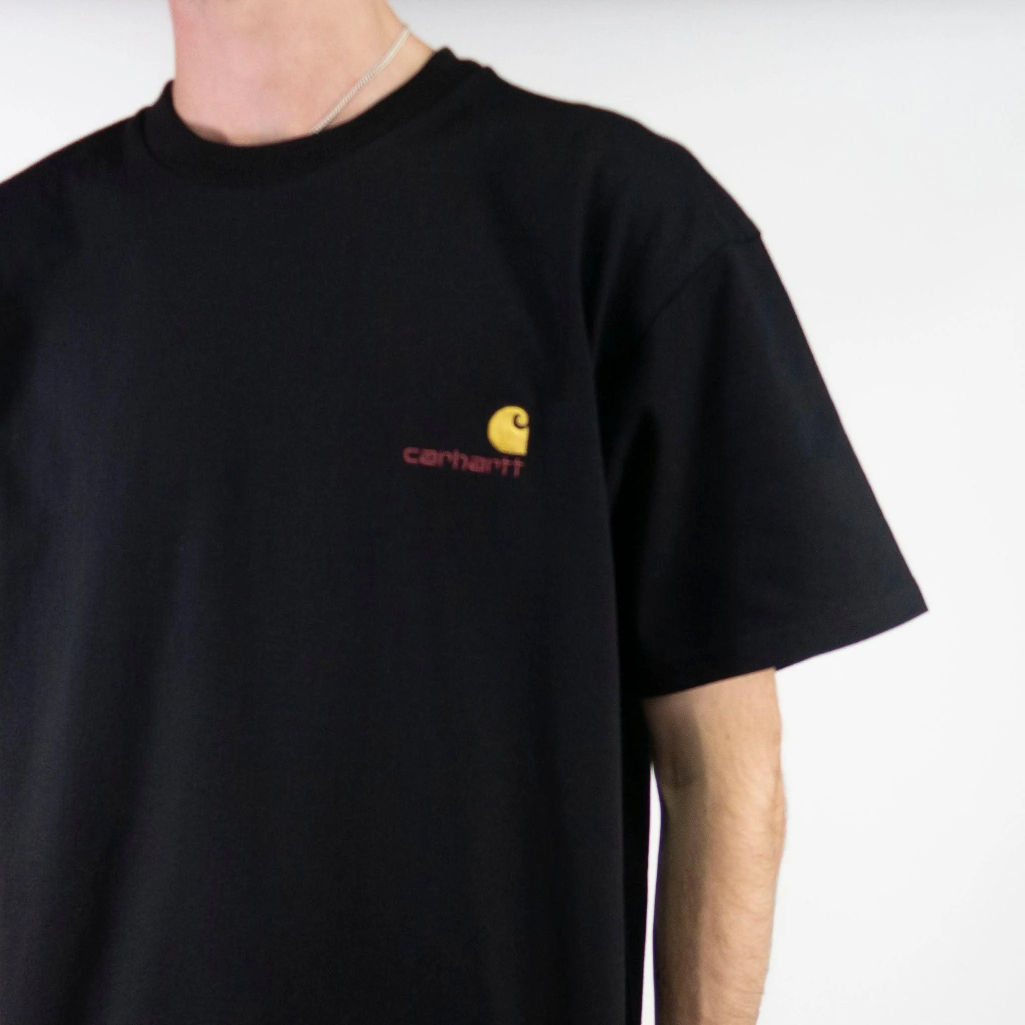 Carhartt WIP American Script T-Shirt - Black - Image 6