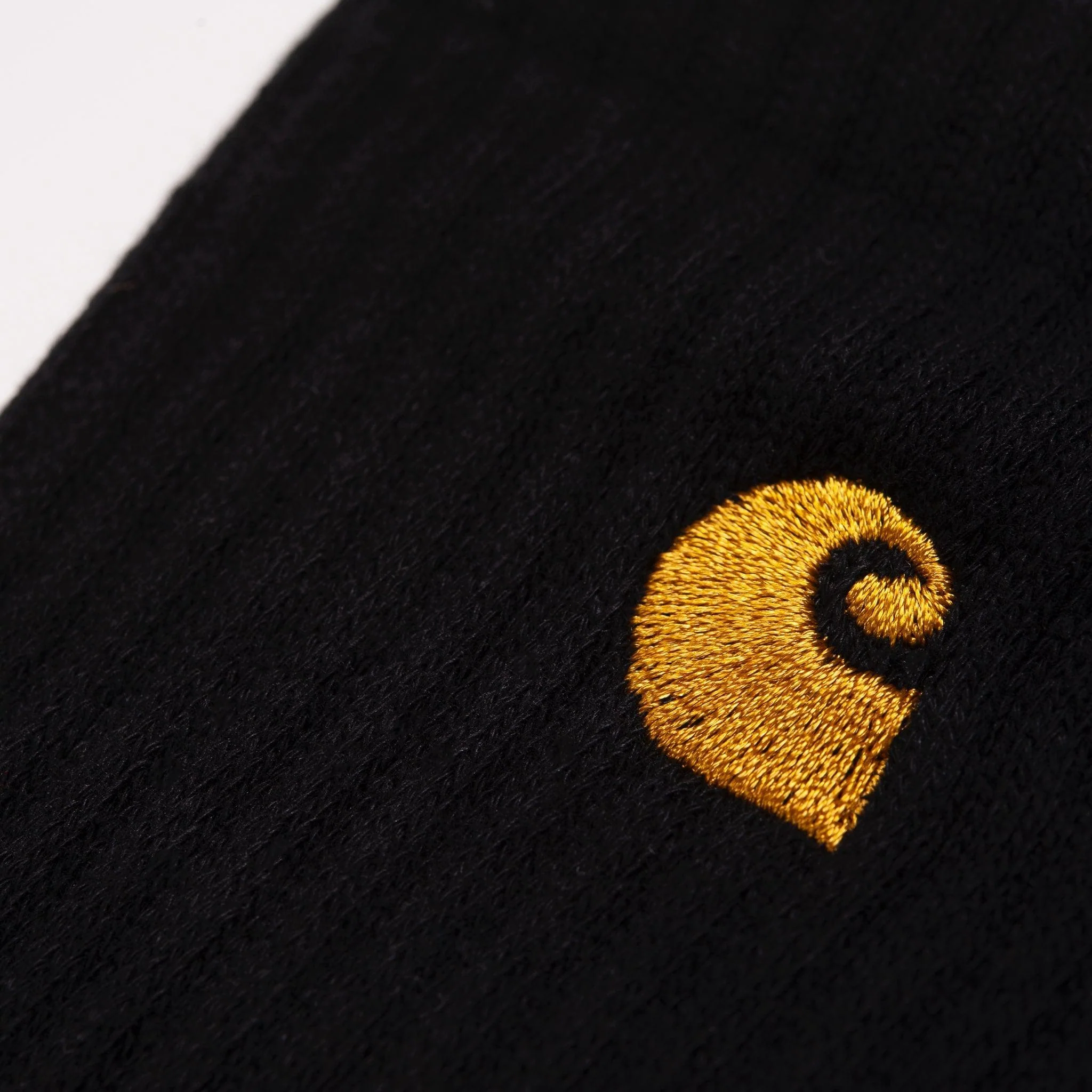 Carhartt WIP Chase Socks - Black / Gold - Image 2