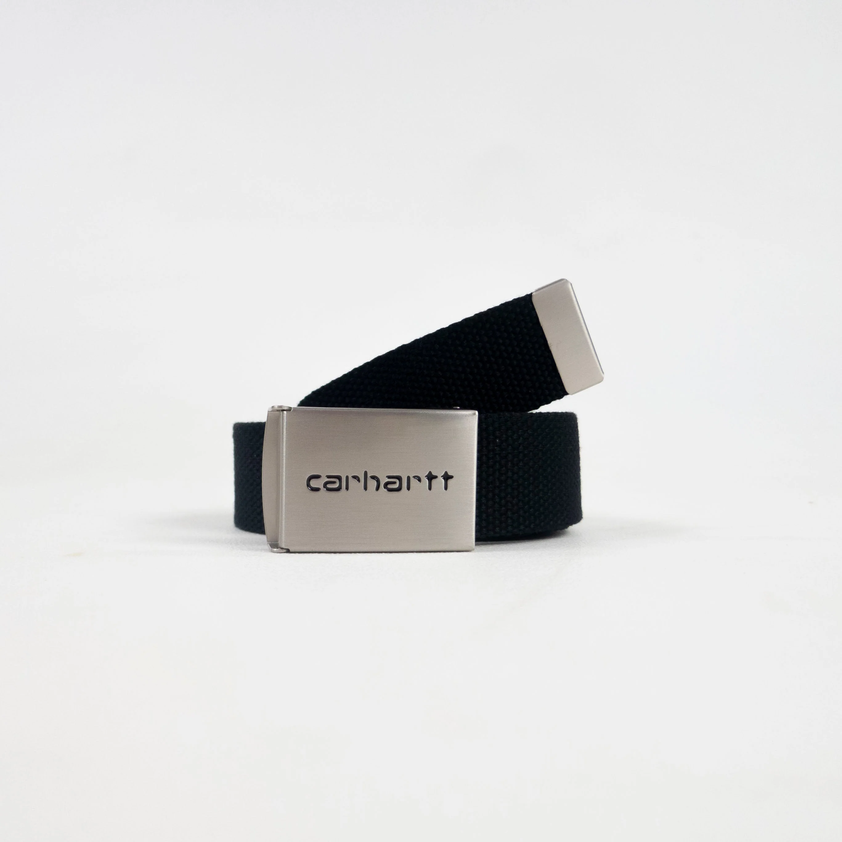 Carhartt WIP Clip Chrome Belt - Black - Image 2
