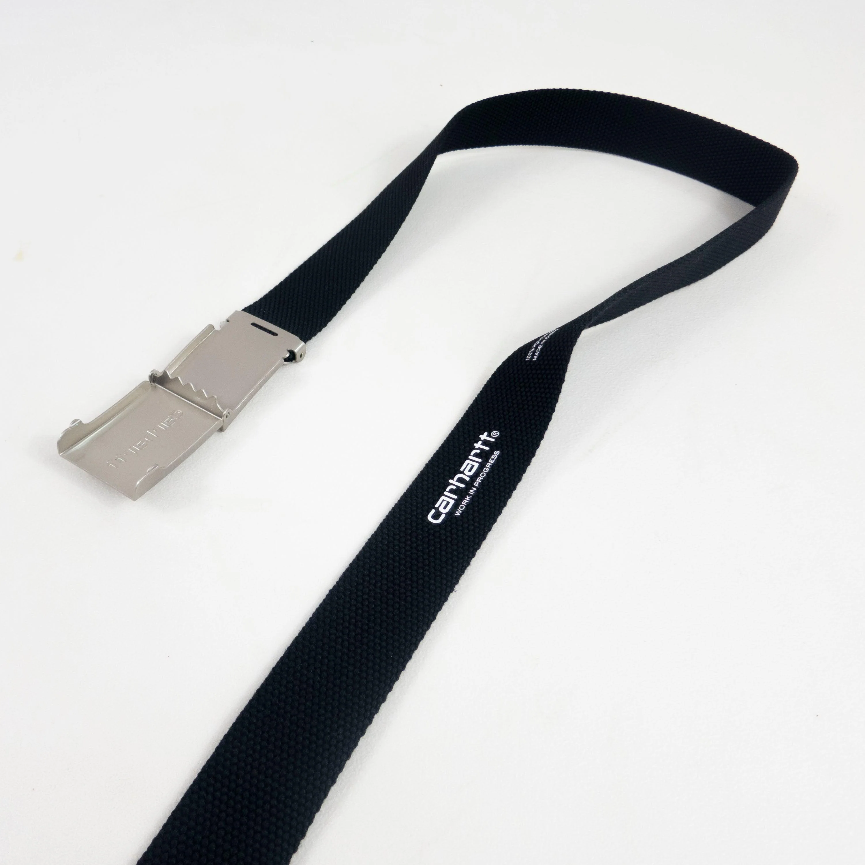 Carhartt WIP Clip Chrome Belt - Black - Image 4