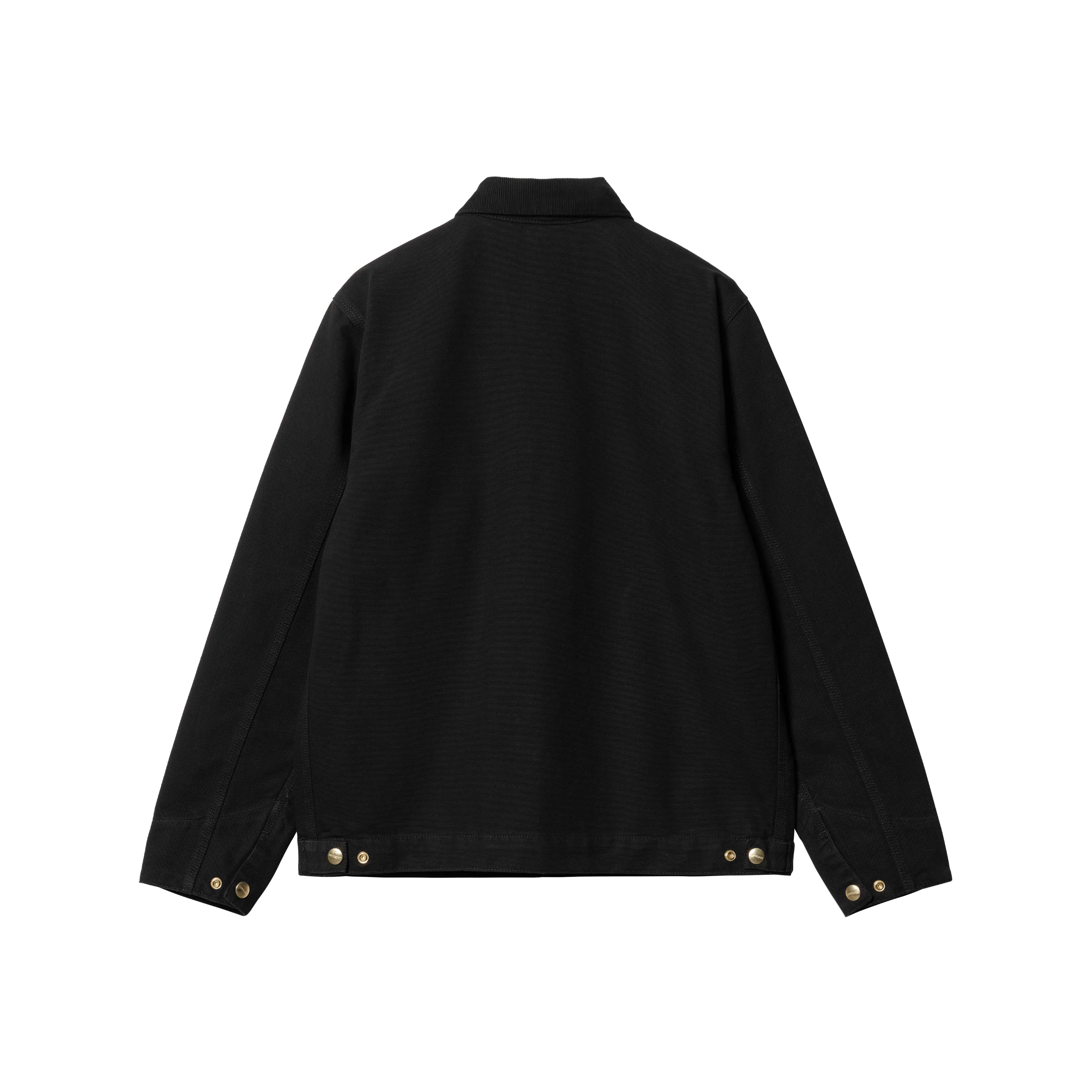 Carhartt WIP Detroit Jacket (Summer) - Black / Black (rinsed) - Image 2