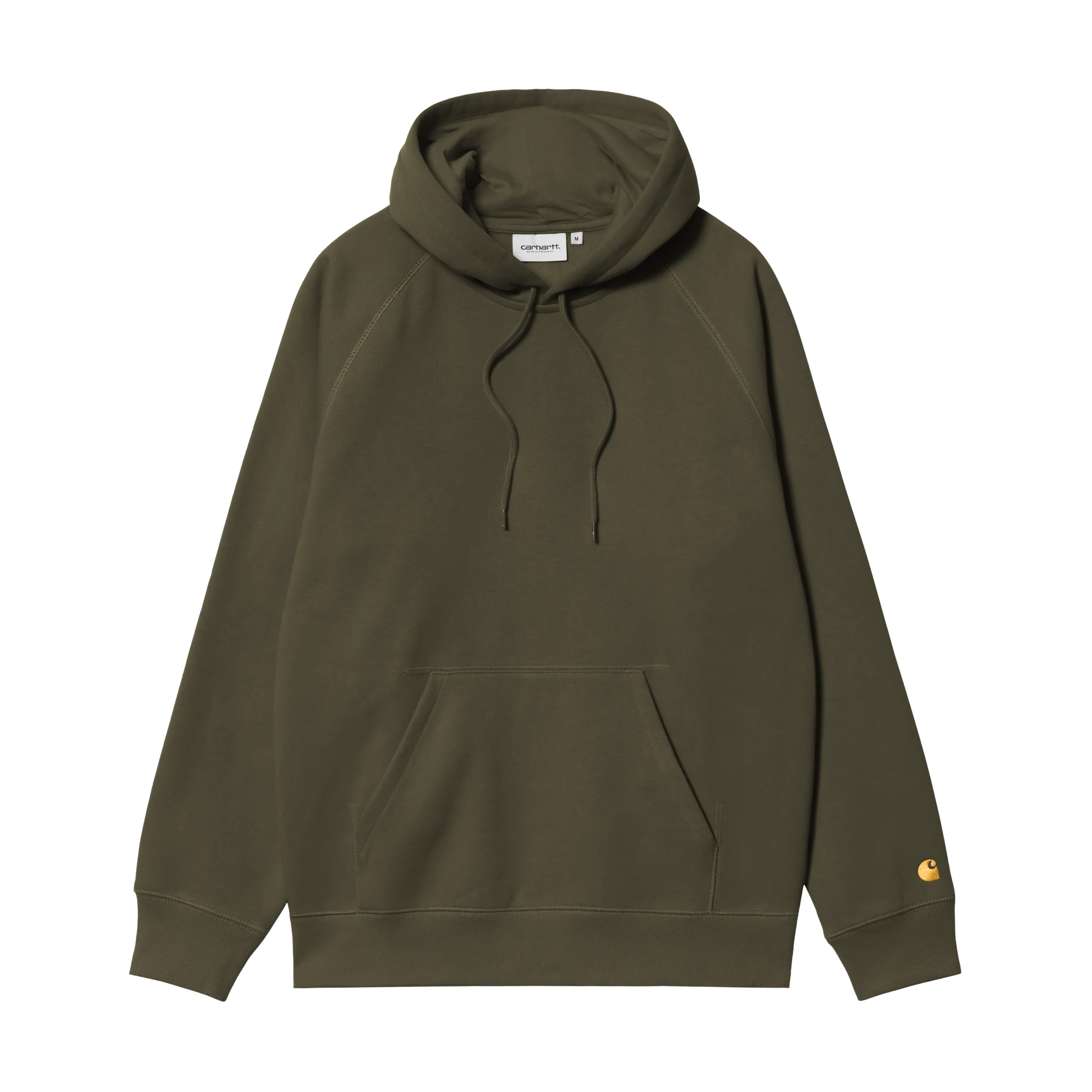 Carhartt WIP Hooded Chase Sweatshirt - Olive / Gold