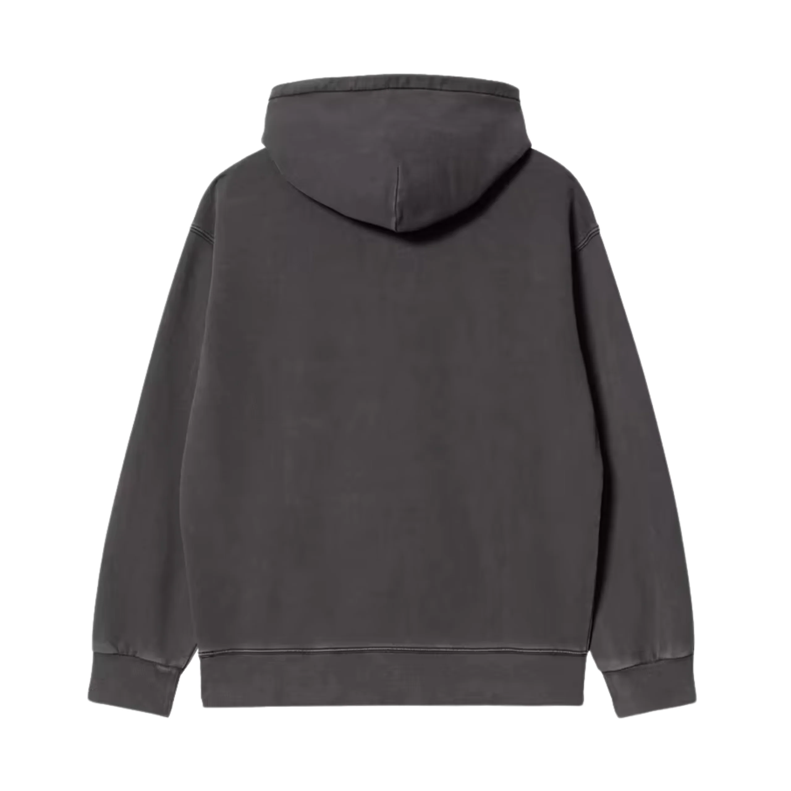 Carhartt WIP Hooded Nelson Sweatshirt - Black (garment dyed) - Image 2