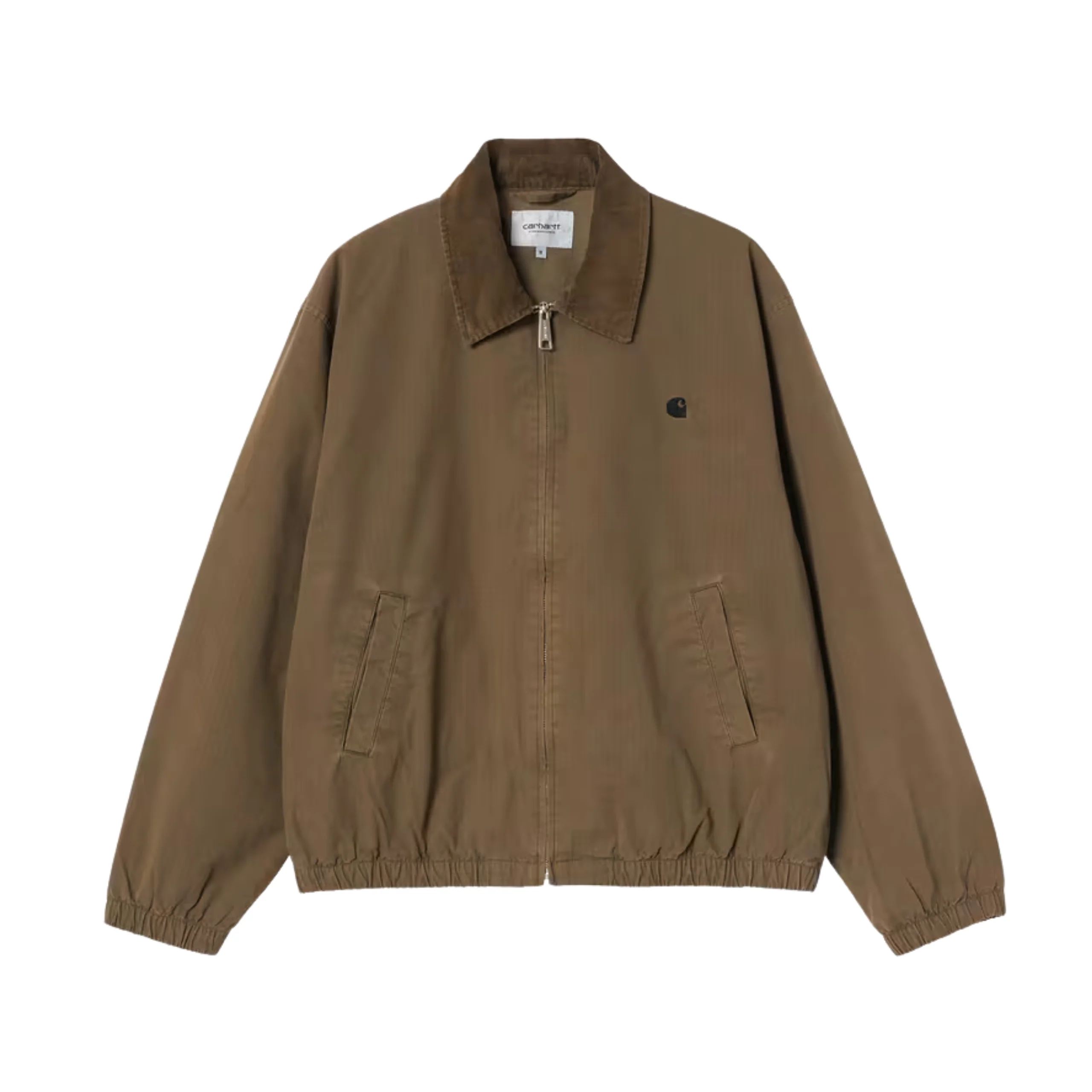 Carhartt WIP Madison Ripstop Jacket - Dark Beech / Black, garment dyed
