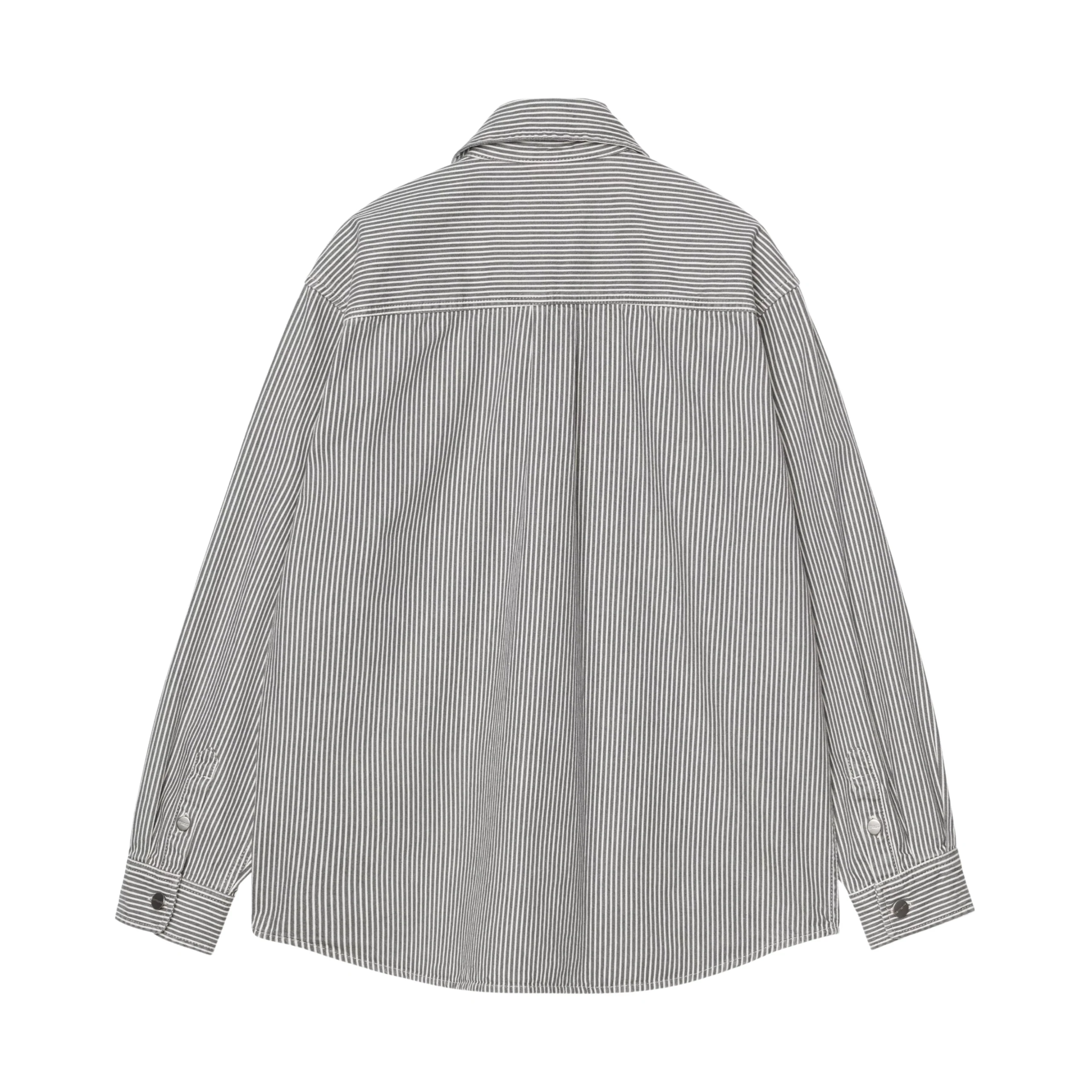 Carhartt WIP Mercer Shirt Jacket - Mercer Stripe, Graphite / (stone washed) - Image 2
