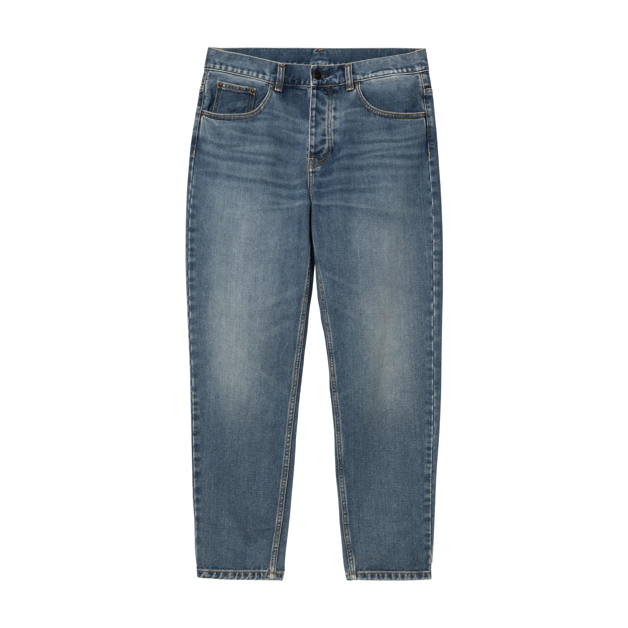 Carhartt WIP Newel Pant - Blue (dark used wash) - Image 2