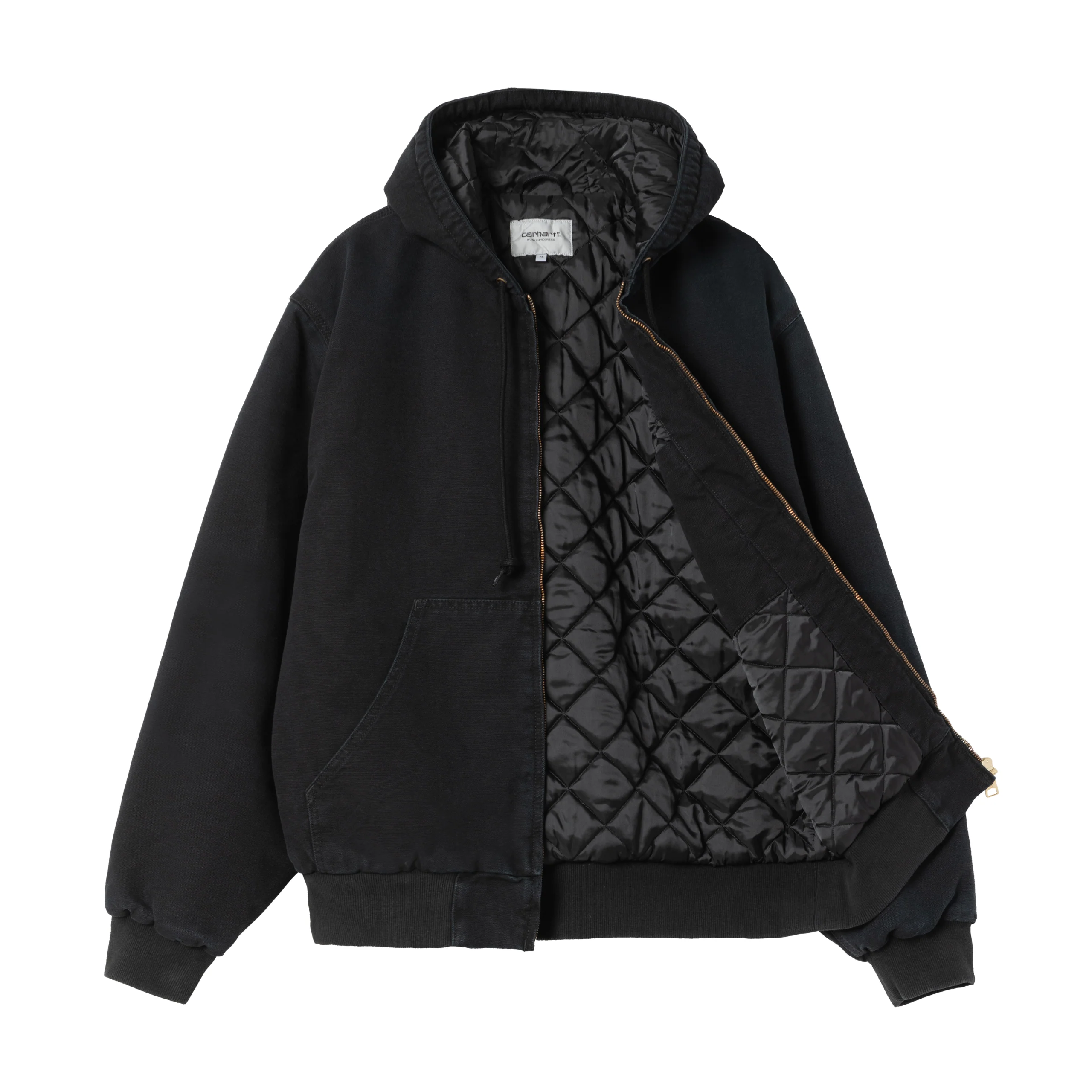 Carhartt WIP OG Active Jacket (Winter) - Black (stone canvas) - Image 3