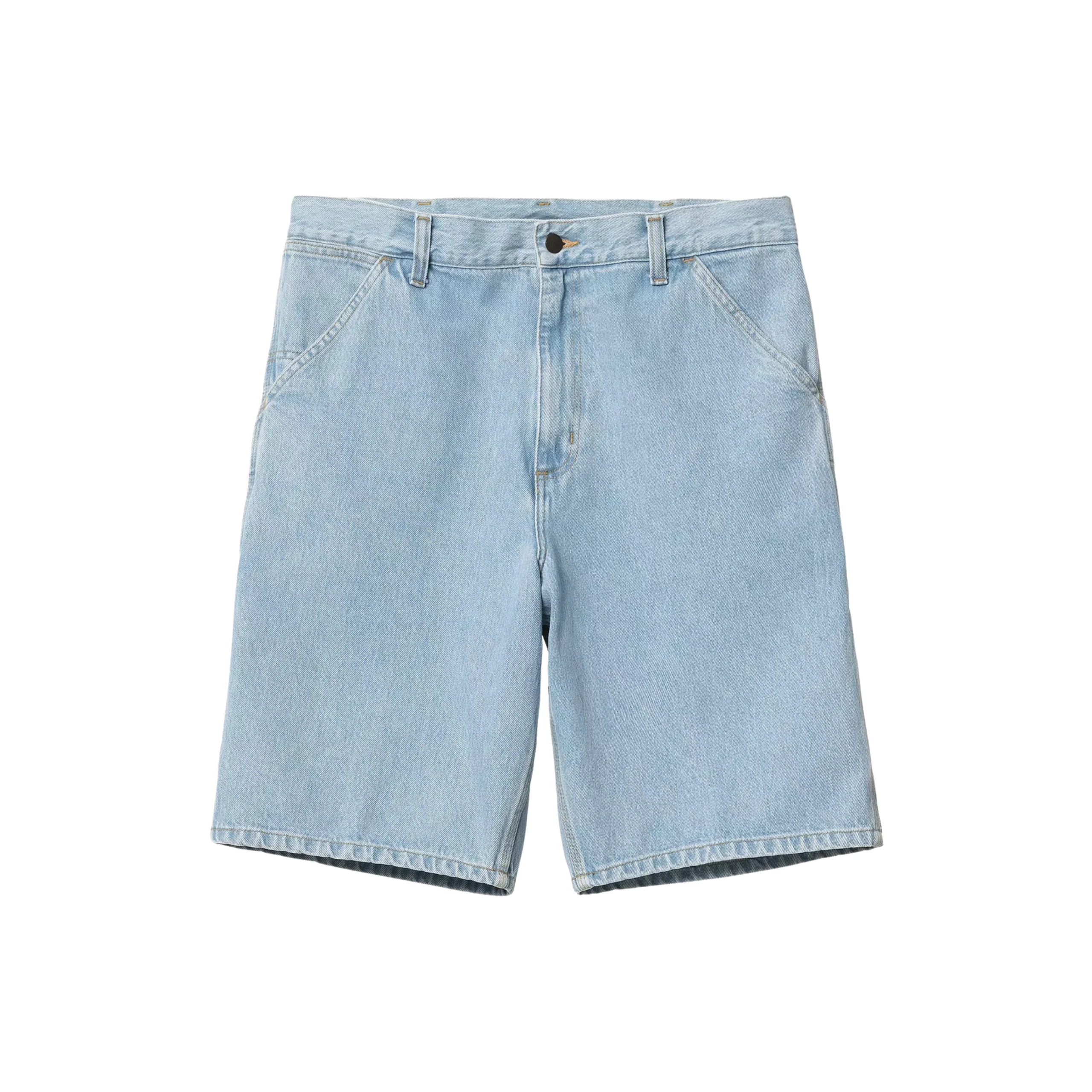 Carhartt WIP Single Knee Shorts - Blue (heavy stone bleached) - Image 2