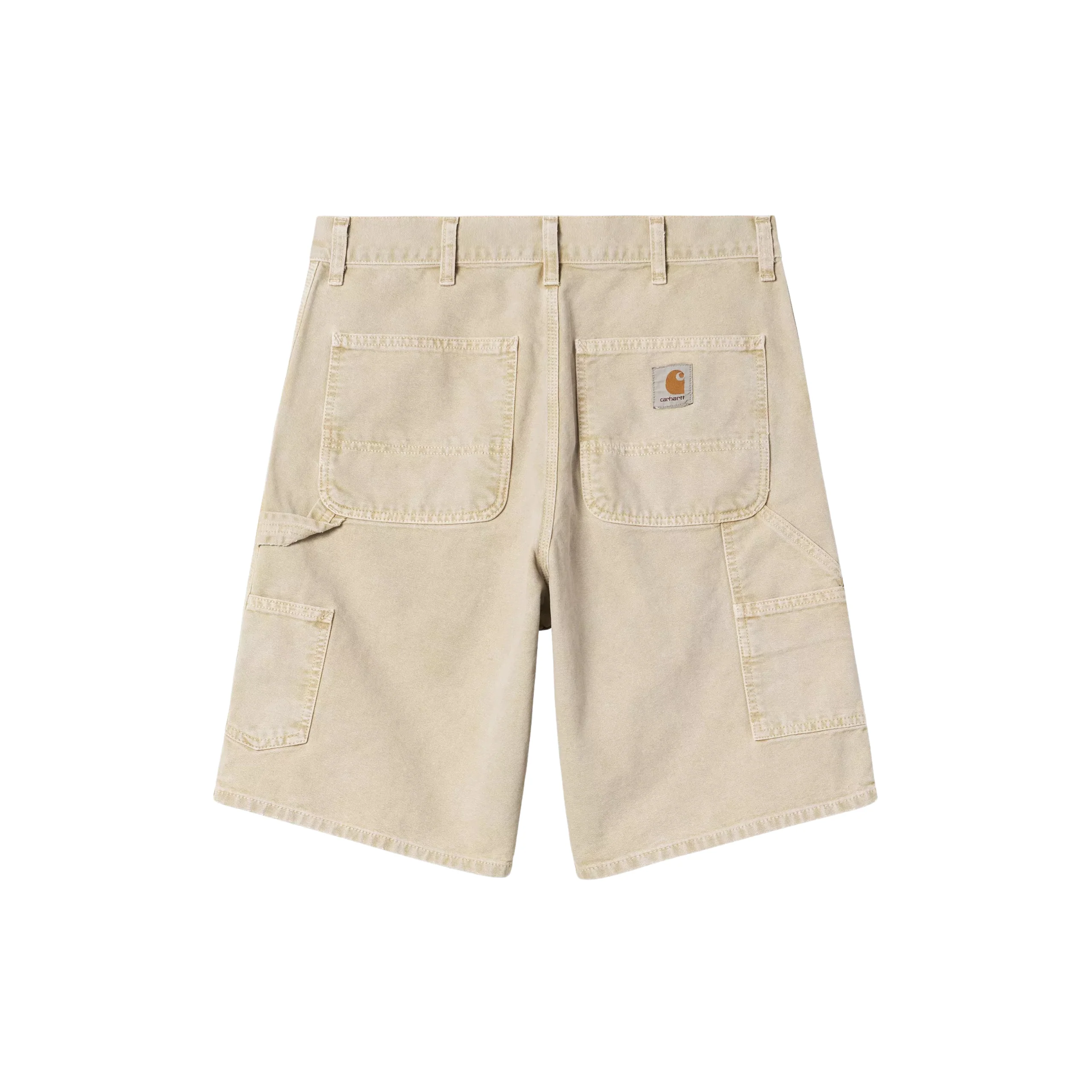 Carhartt WIP Single Knee Shorts - Dusty Hamilton Brown (chalk wash)