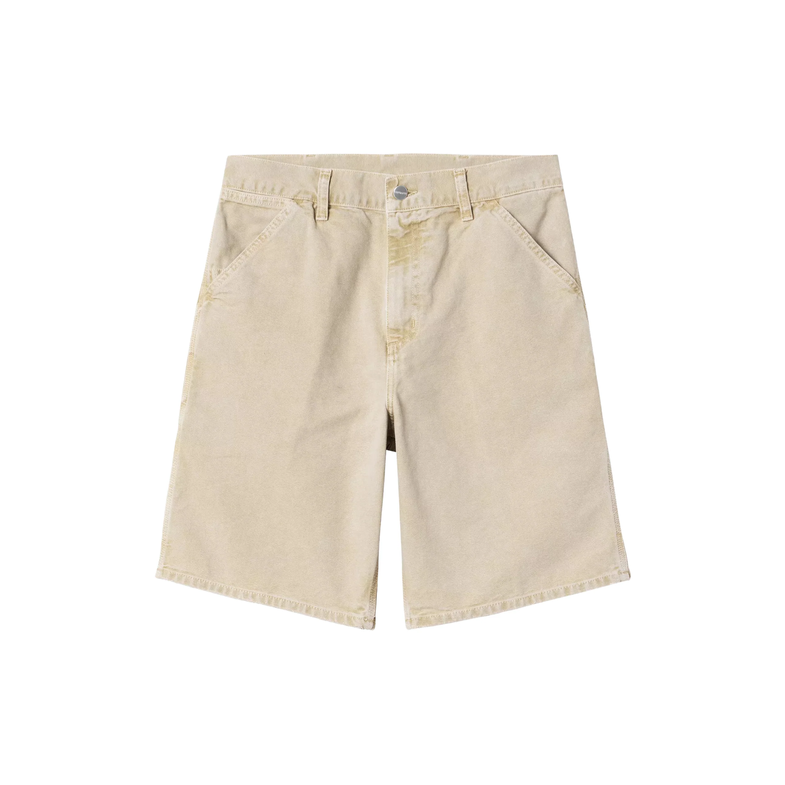 Carhartt WIP Single Knee Shorts - Dusty Hamilton Brown (chalk wash) - Image 2