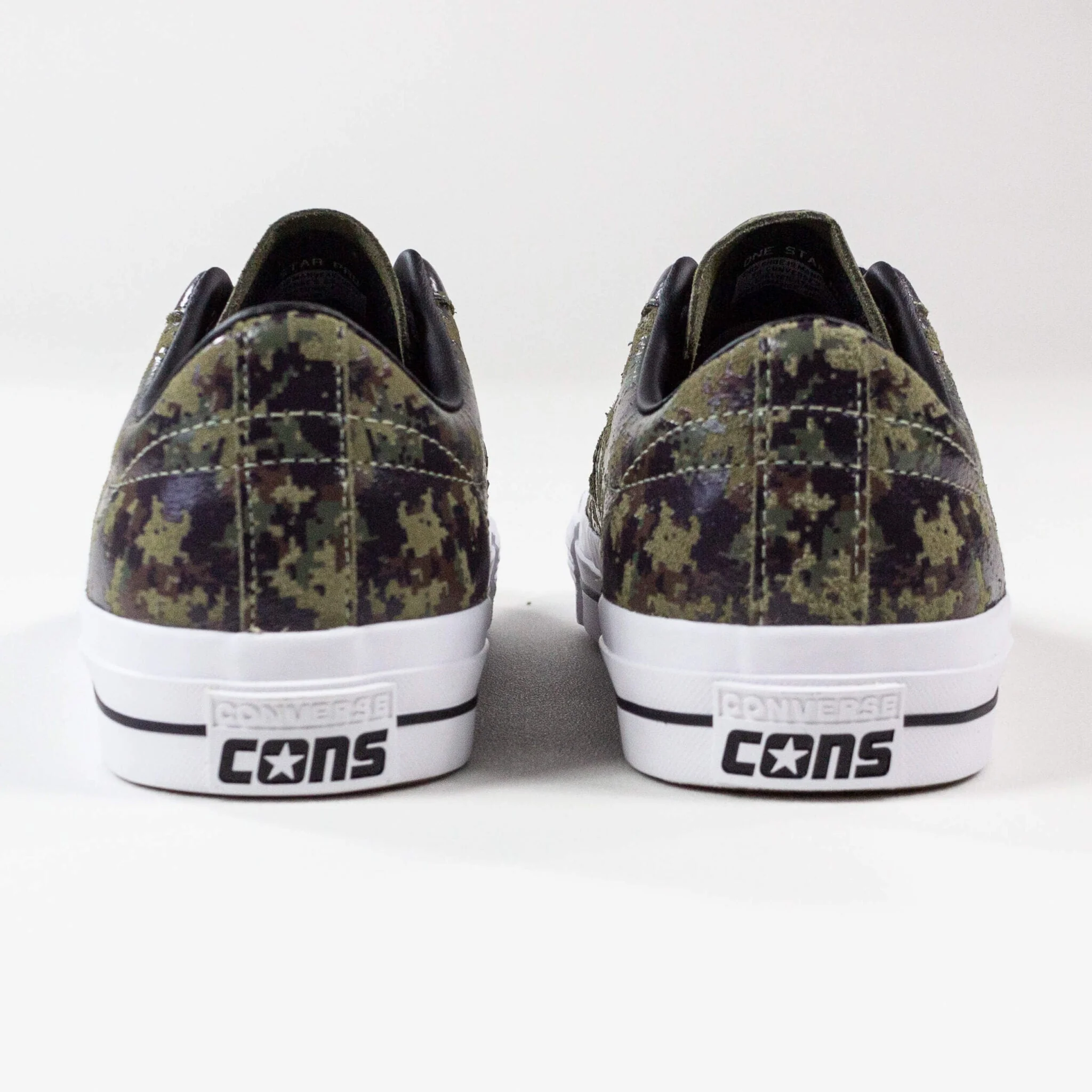 Converse One Star Pro Ox Shoes- Velvet Brown / Herbal / White - Image 5