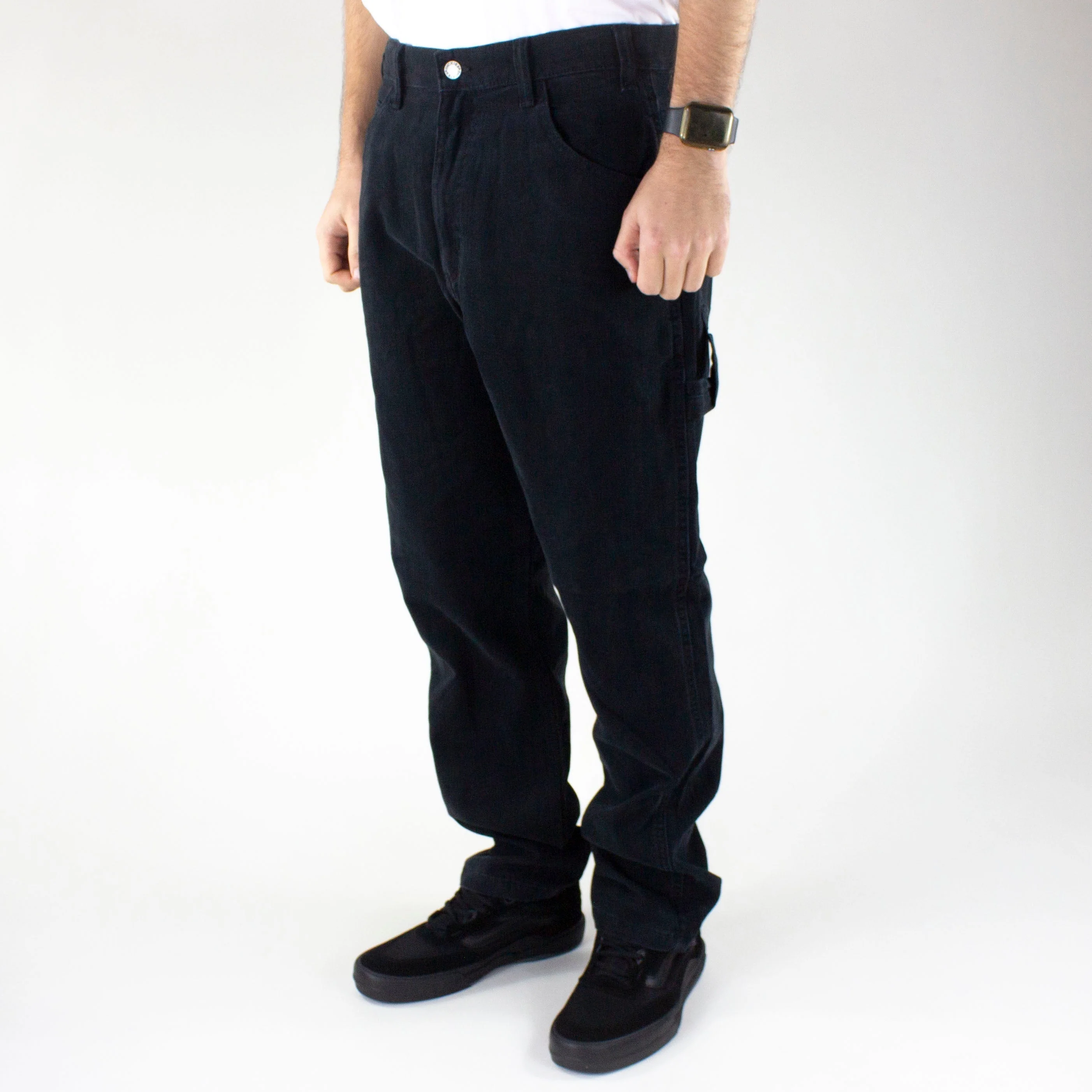 Dickies Duck Canvas Carpenter Pant - Stone Washed Black - Image 3