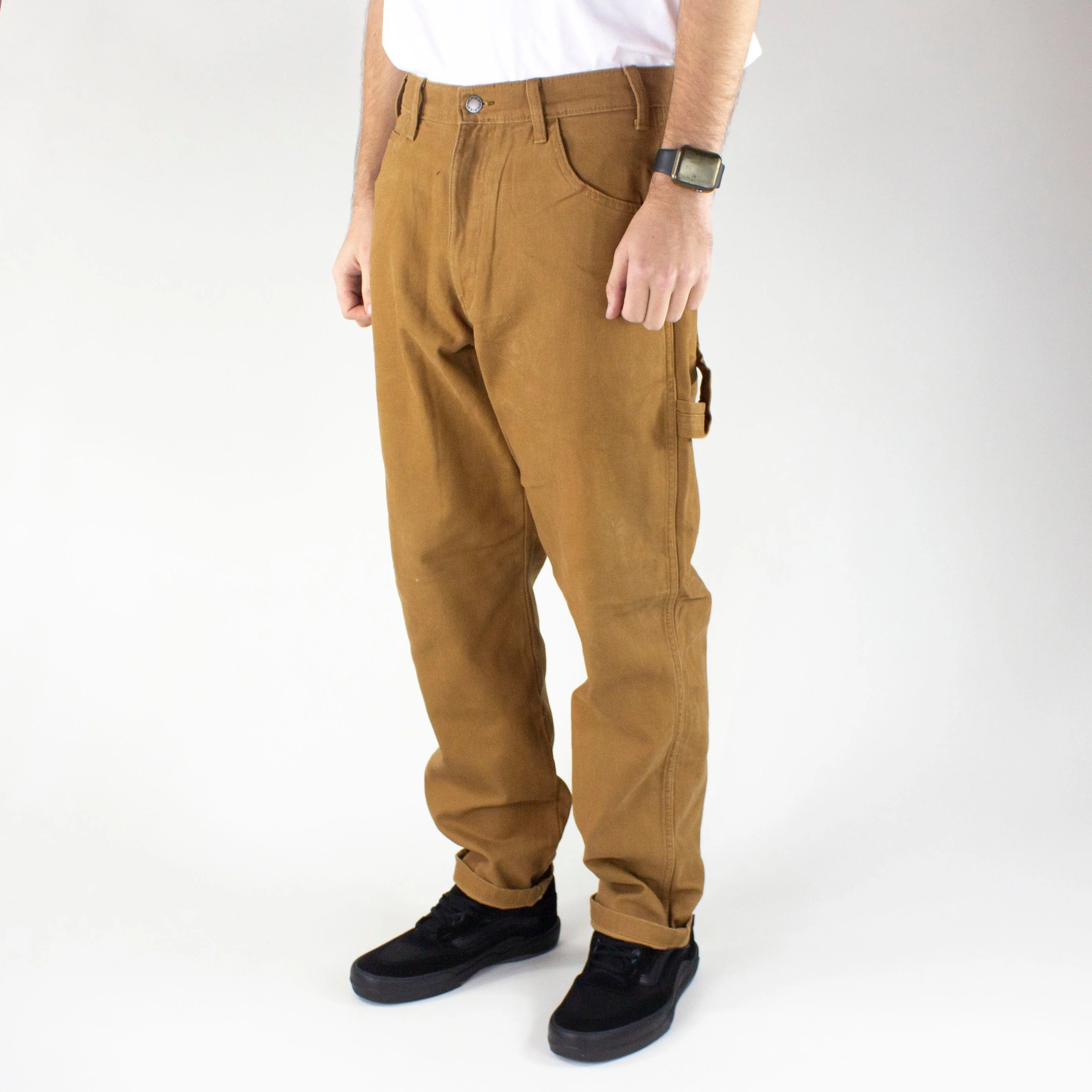 Dickies Duck Canvas Carpenter Pant - Stone Washed Brown Duck - Image 3
