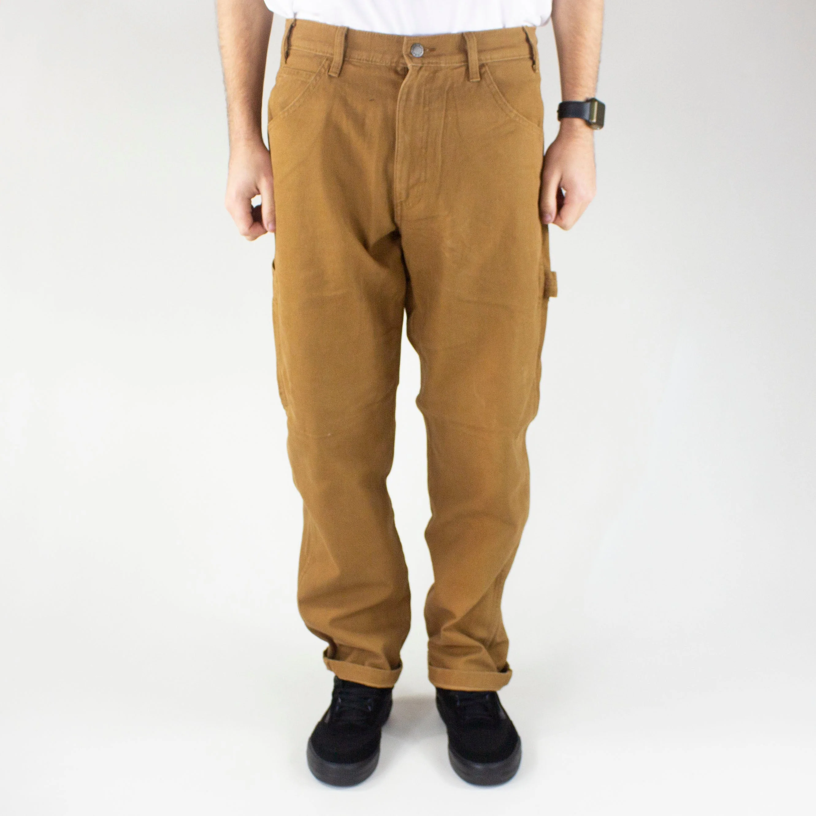 Dickies Duck Canvas Carpenter Pant - Stone Washed Brown Duck - Image 5