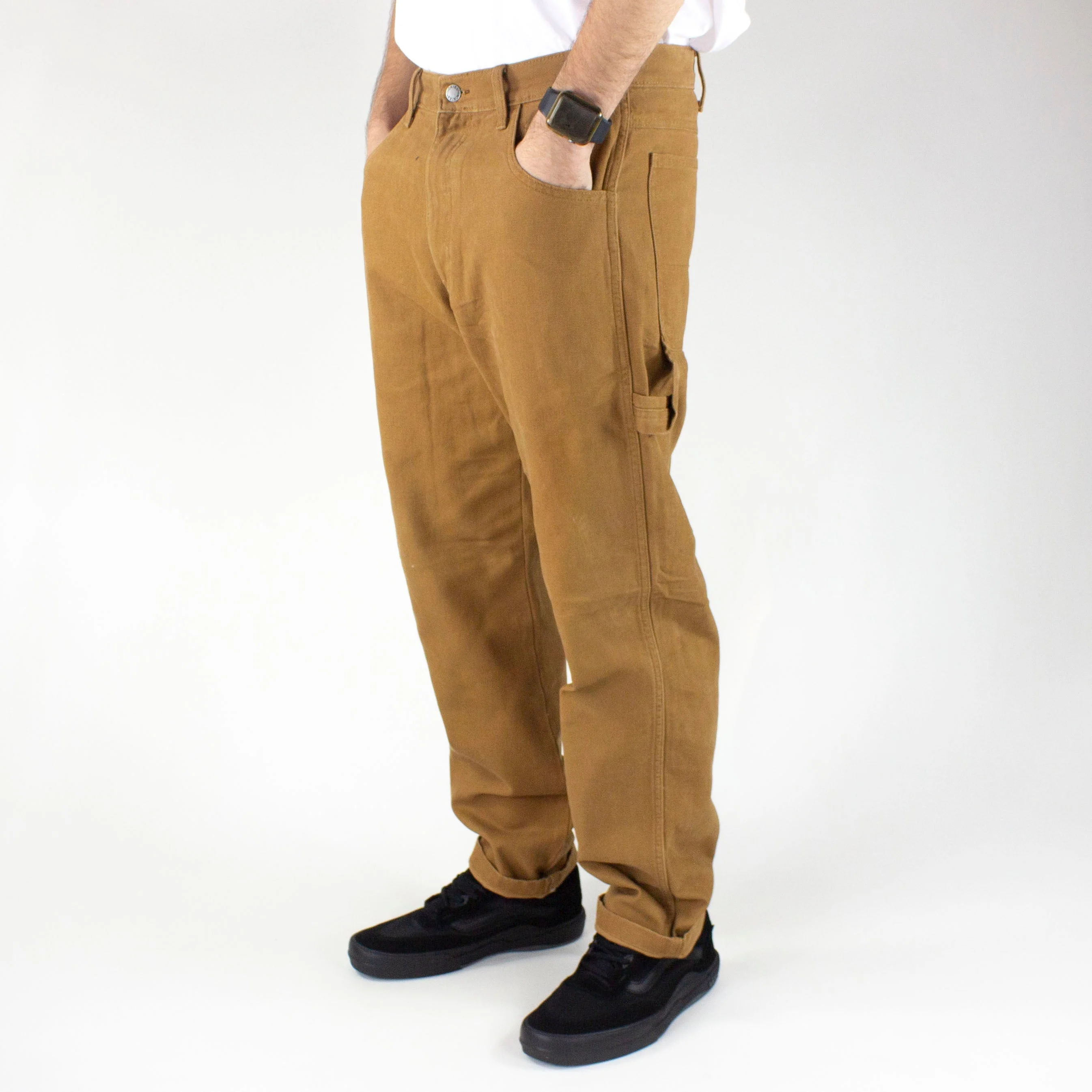 Dickies Duck Canvas Carpenter Pant - Stone Washed Brown Duck - Image 7