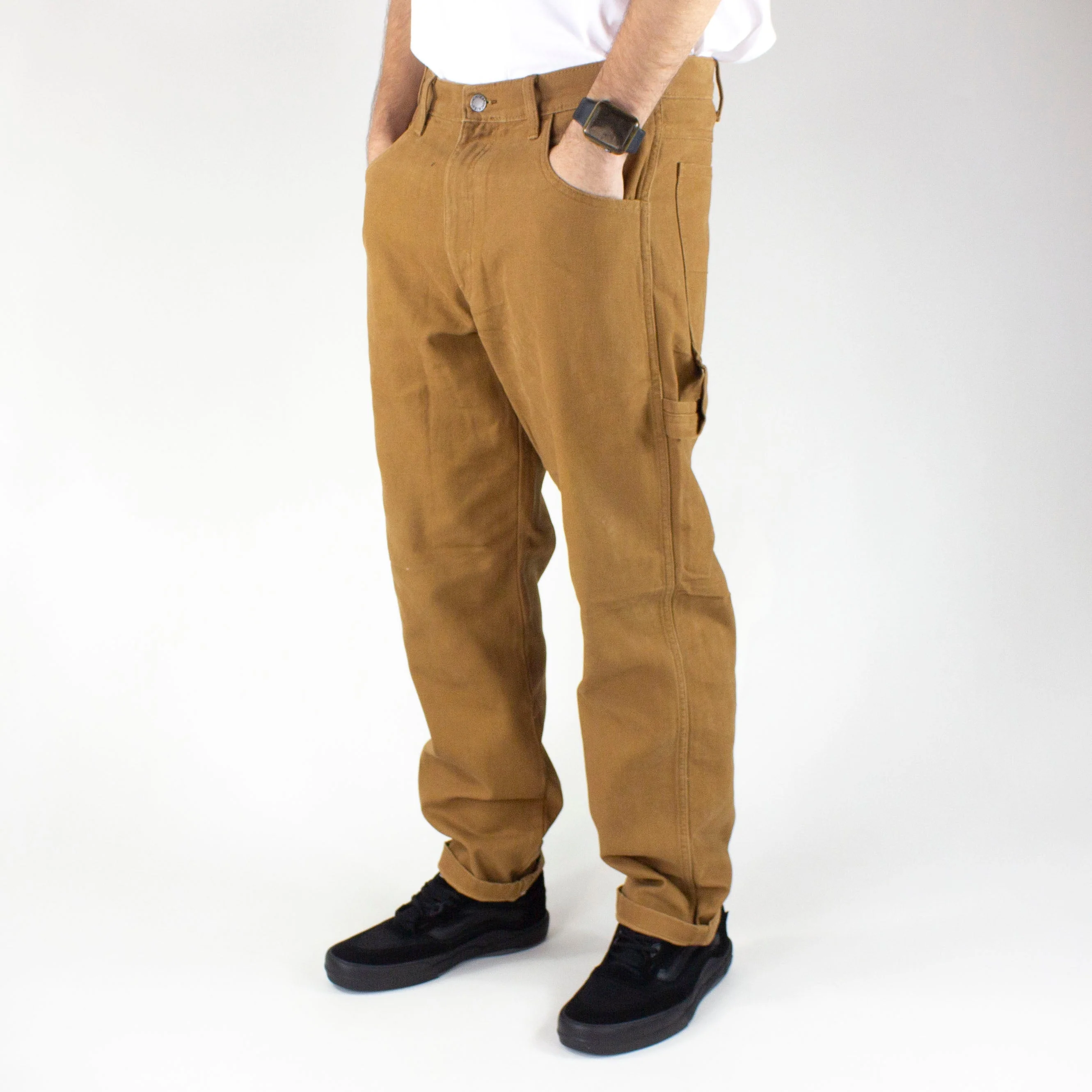 Dickies Duck Canvas Carpenter Pant - Stone Washed Brown Duck - Image 8