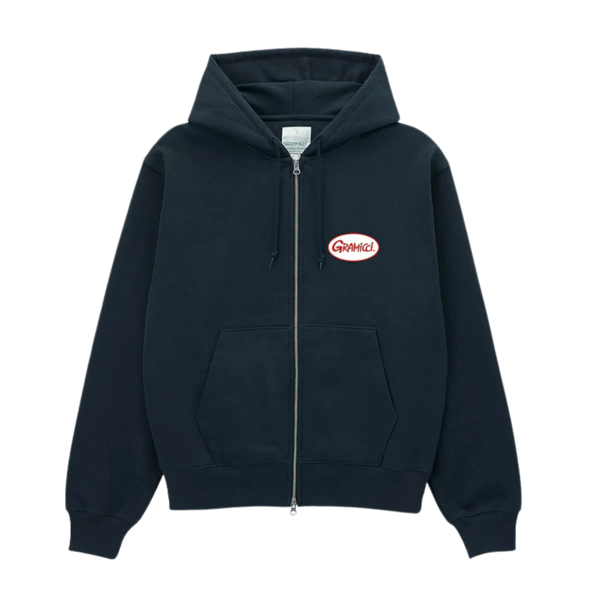 Gramicci Oval Patch Zip Hooded Sweatshirt - Vintage Black