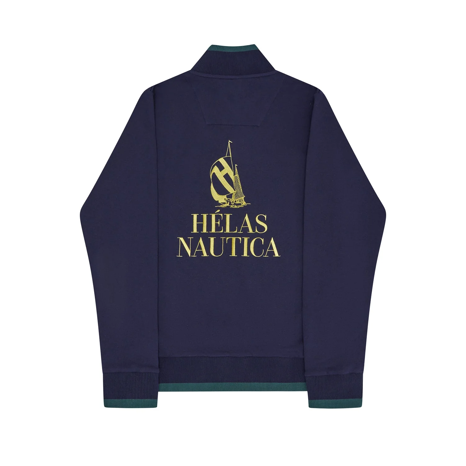 Helas x Nautica Rainier Quarter Zip Sweatshirt - Navy - Image 2