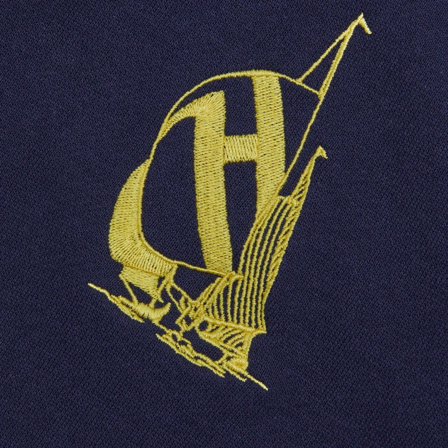 Helas x Nautica Rainier Quarter Zip Sweatshirt - Navy - Image 3