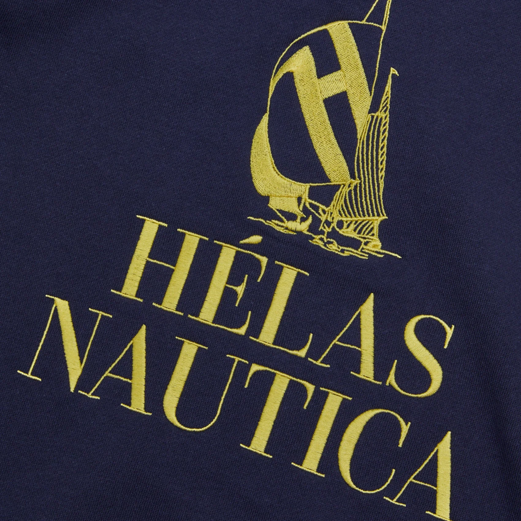 Helas x Nautica Rainier Quarter Zip Sweatshirt - Navy - Image 4