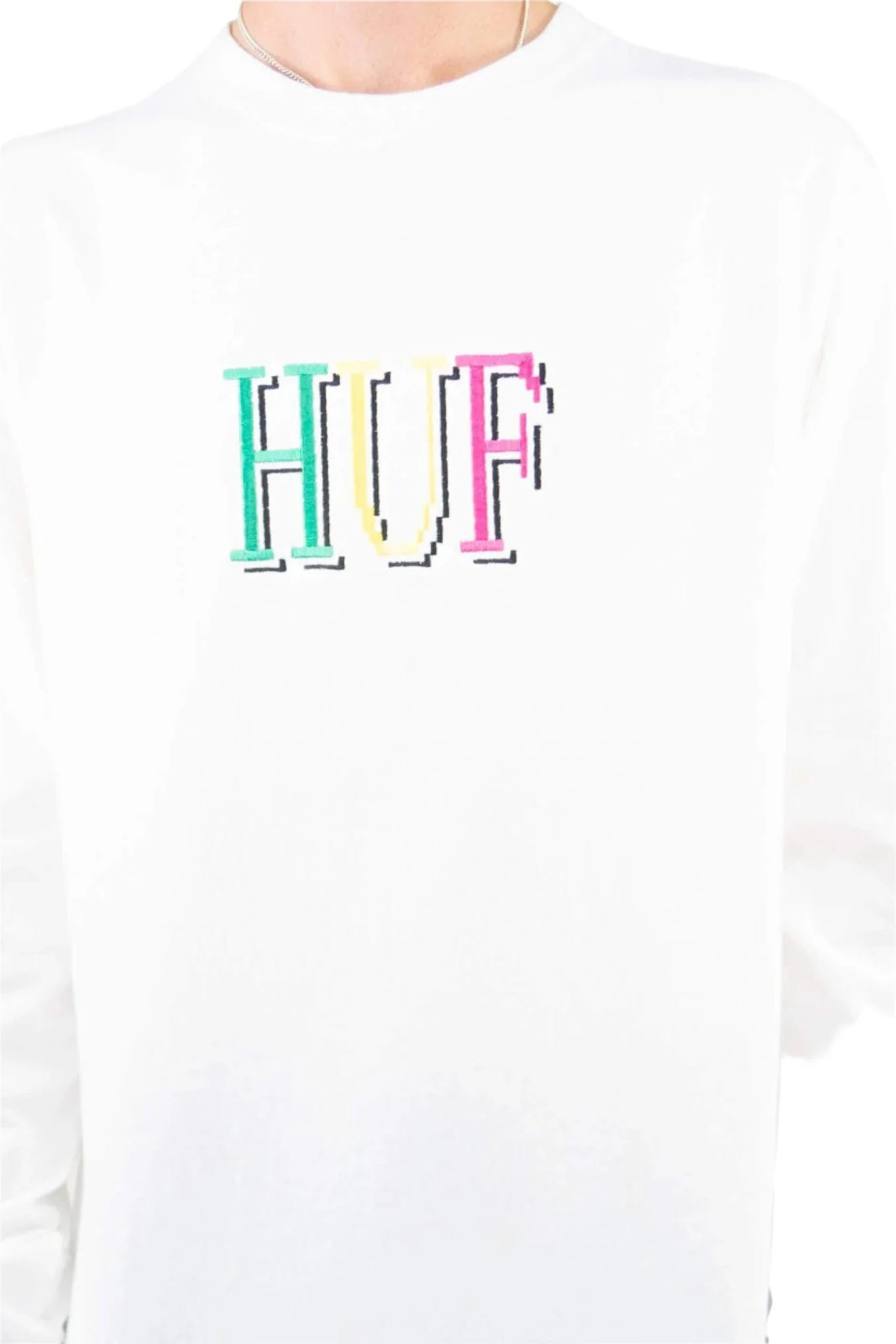 Huf 8-Bit Long Sleeve T-Shirt - White - Image 4