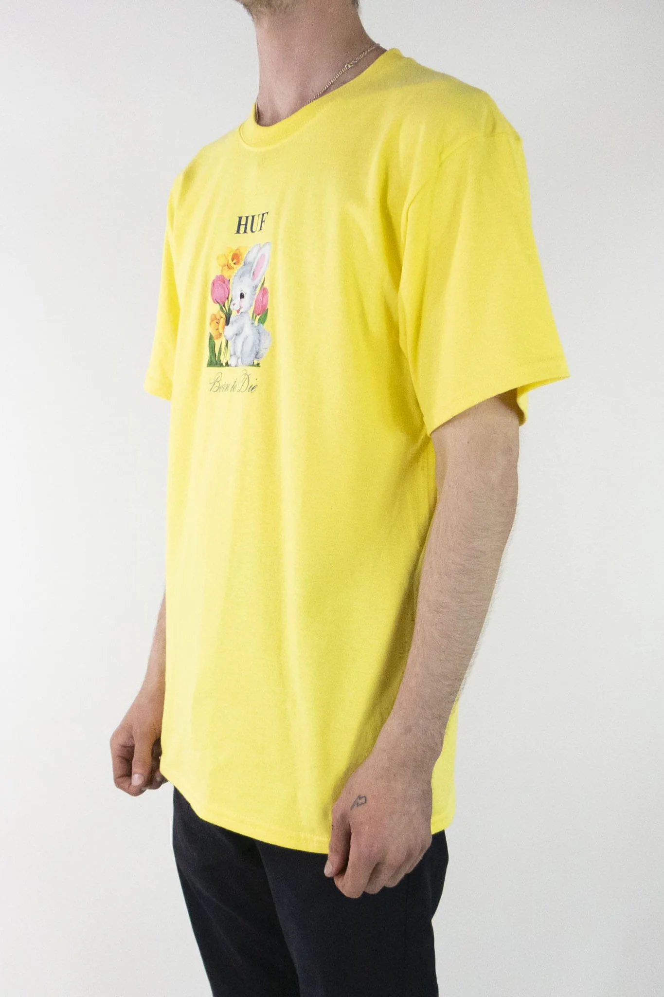 HUF Born To Die T-Shirt - Yellow - Image 3
