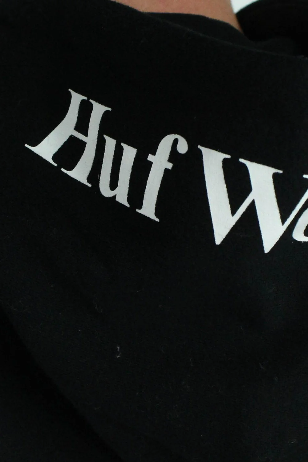 HUF Box Logo Pullover Hooded Sweatshirt - Black - Image 4