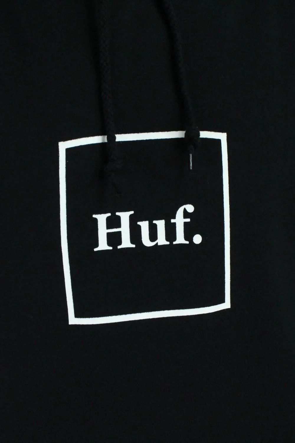 HUF Box Logo Pullover Hooded Sweatshirt - Black - Image 6