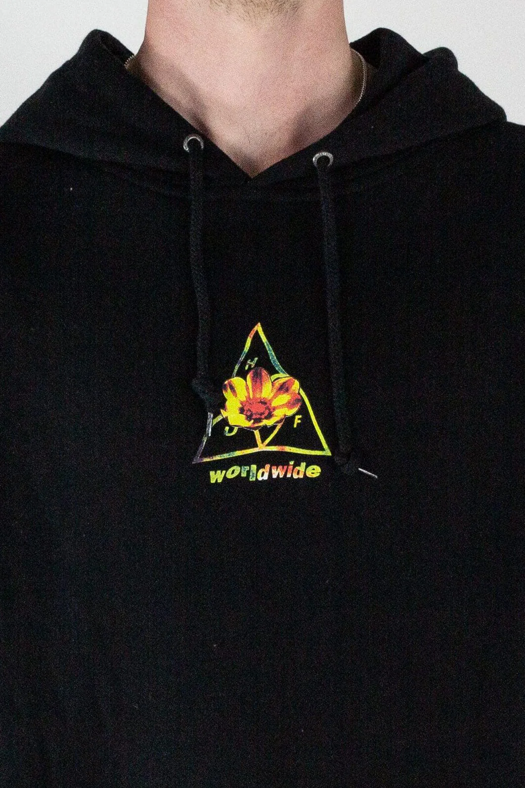 HUF Come Down Hoodie- Black - Image 4