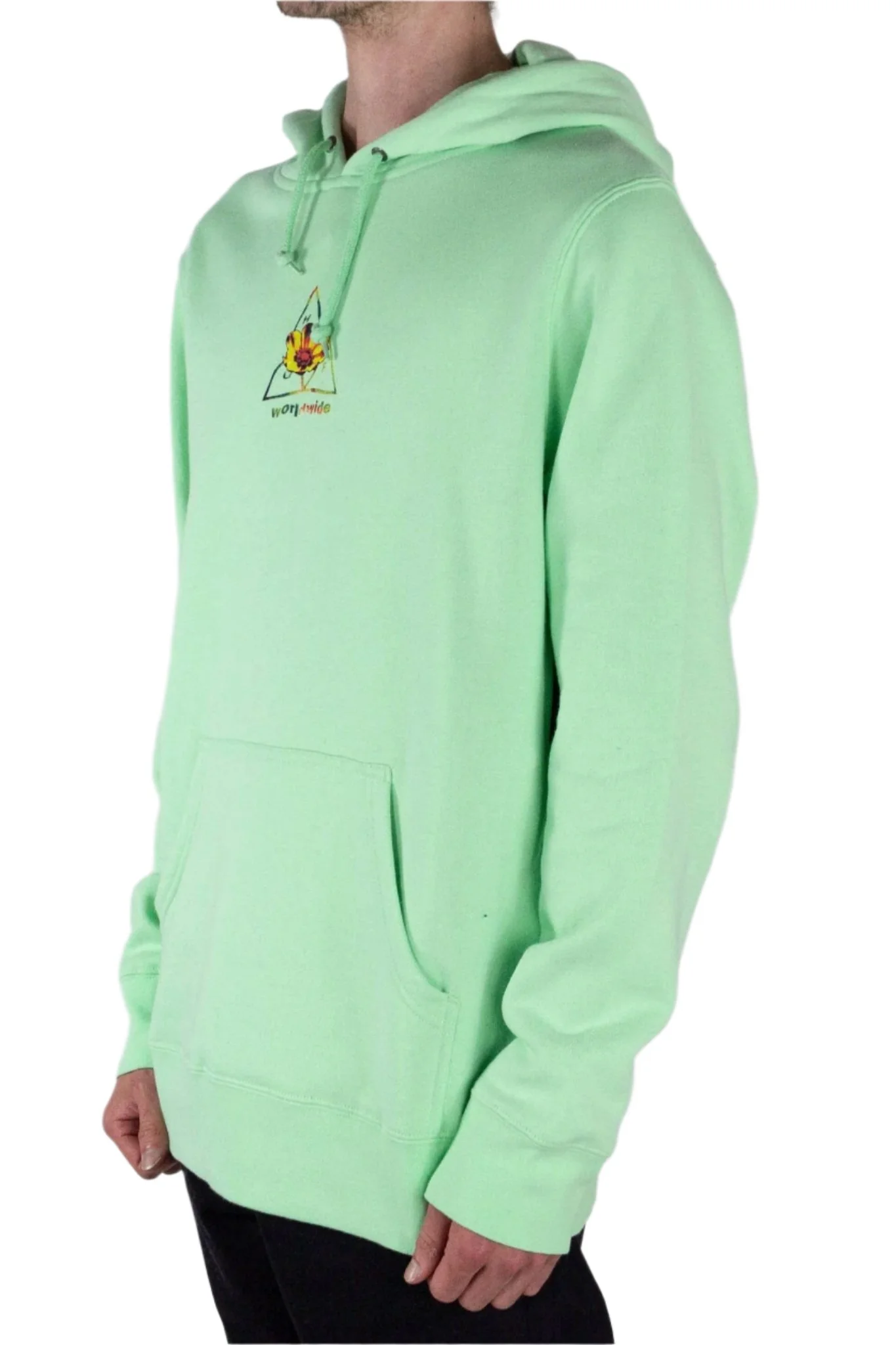 HUF Come Down Hoodie- Neo Mint - Image 3