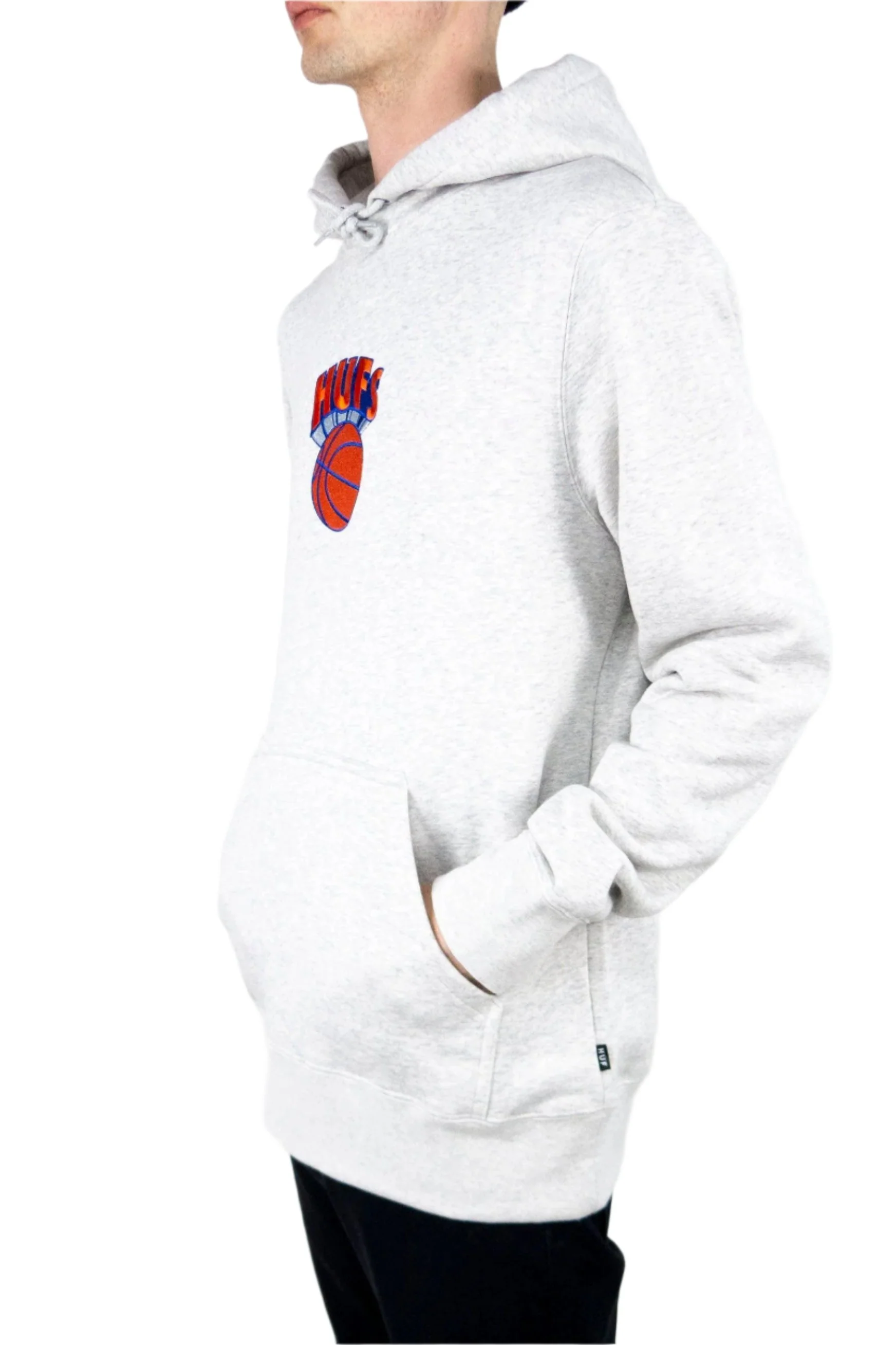 HUF Eastern Hoodie - Grey Heather - Image 3