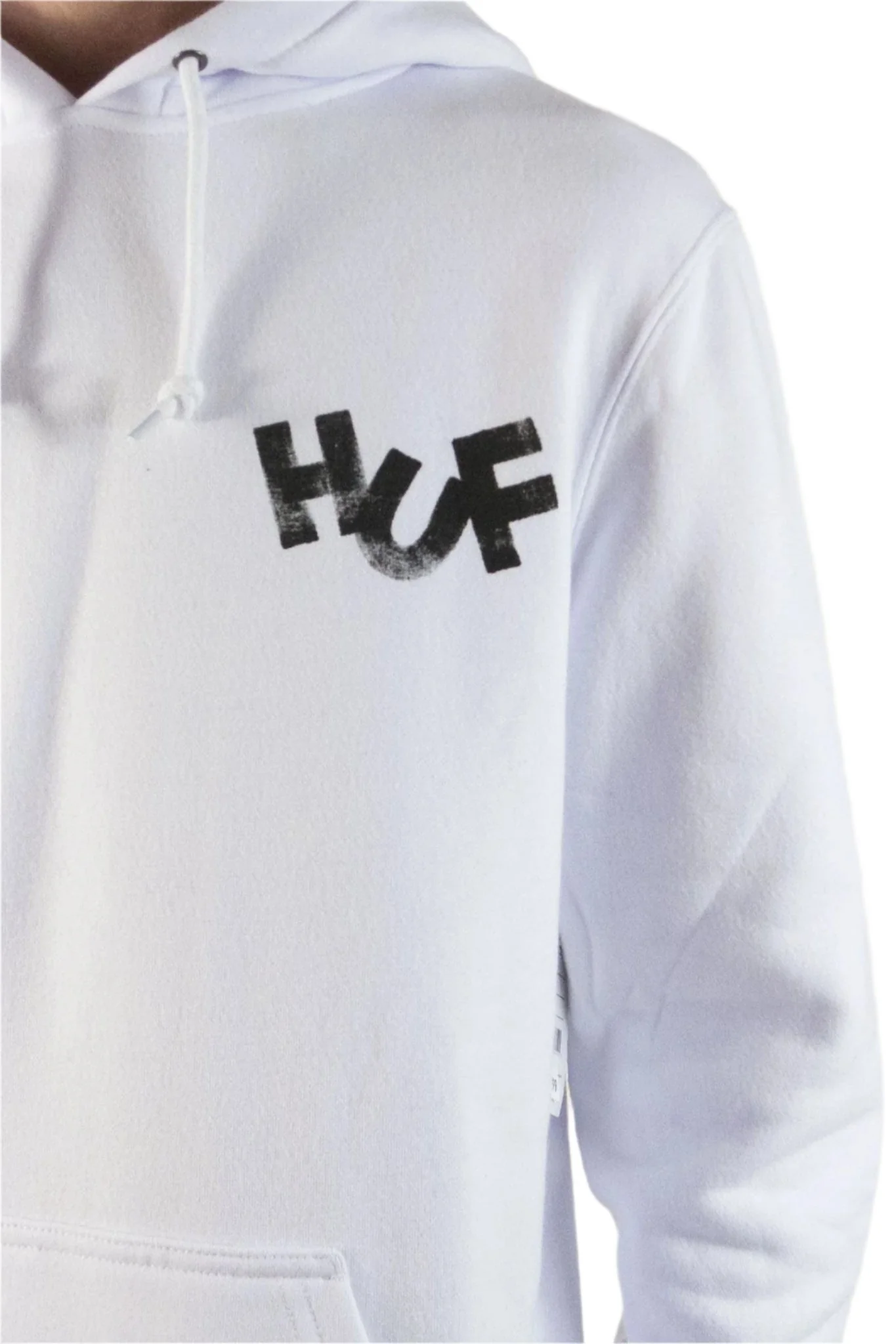 HUF Haze Brush Pullover Hoodie - White - Image 4