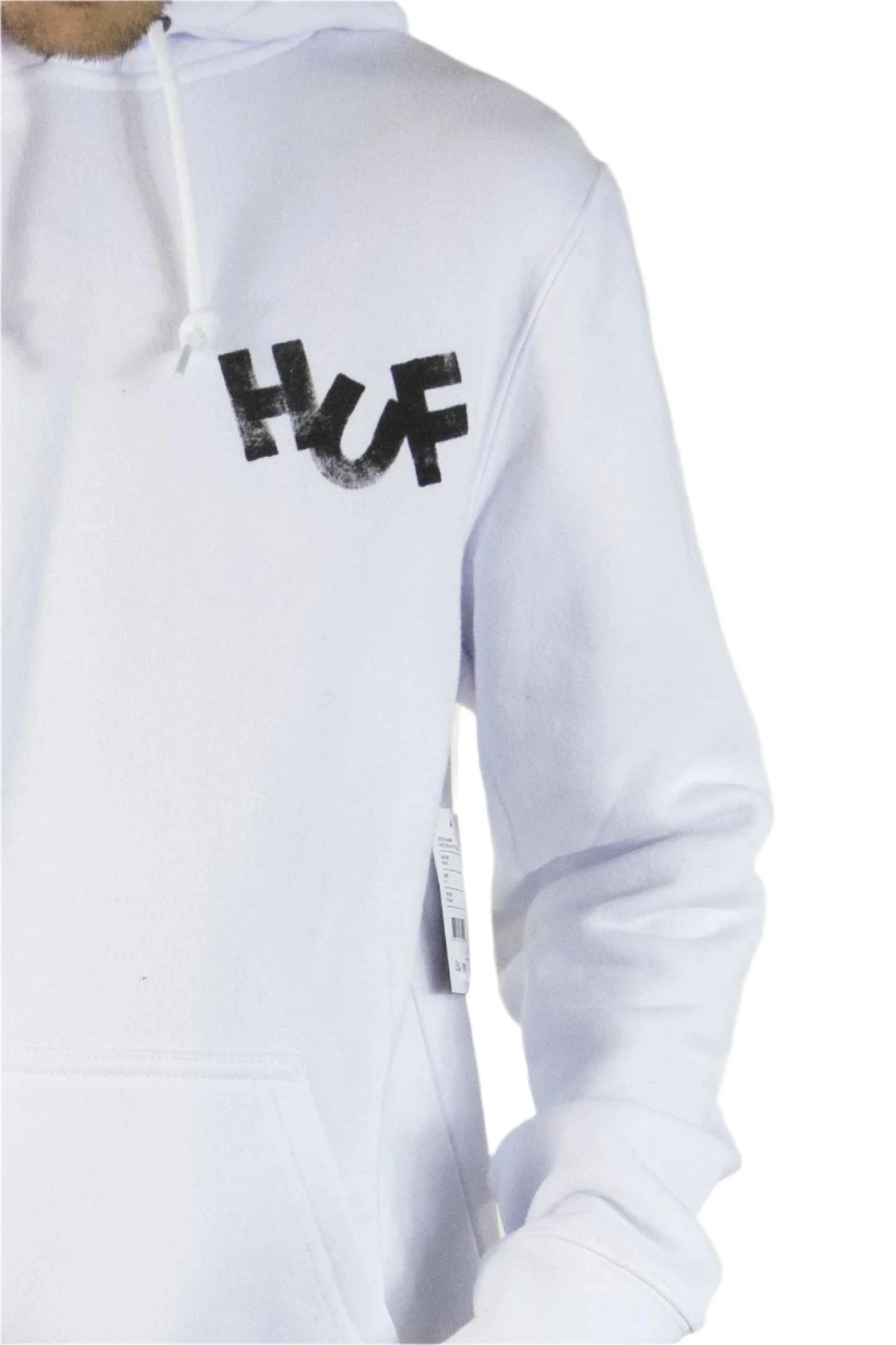 HUF Haze Brush Pullover Hoodie - White - Image 5
