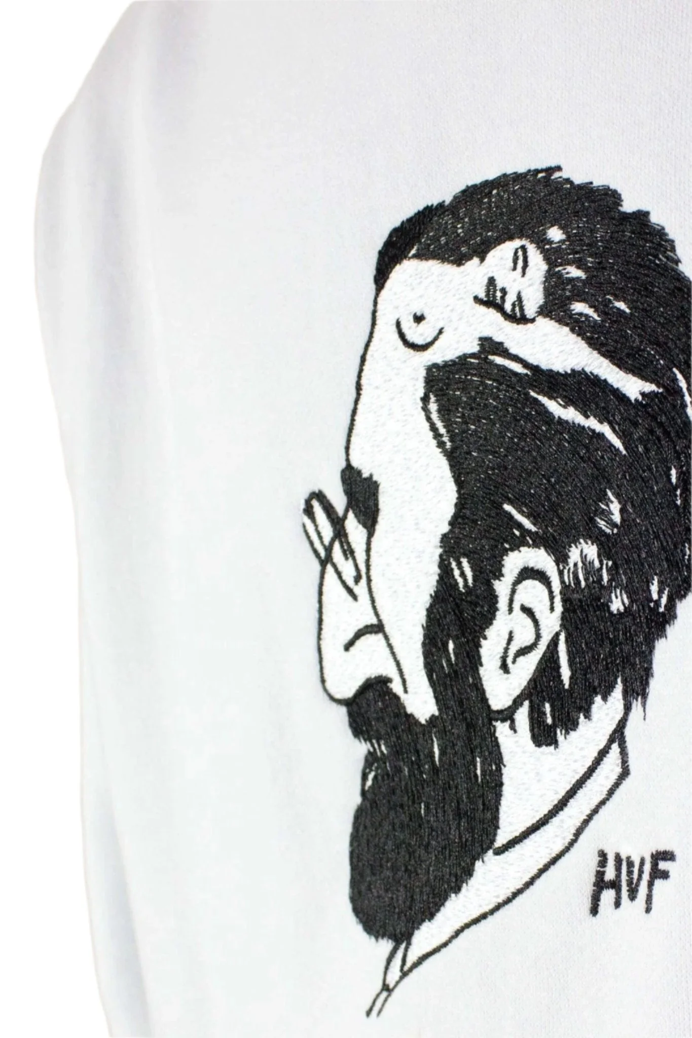 HUF Mans Mind Pullover Hoodie - White - Image 4
