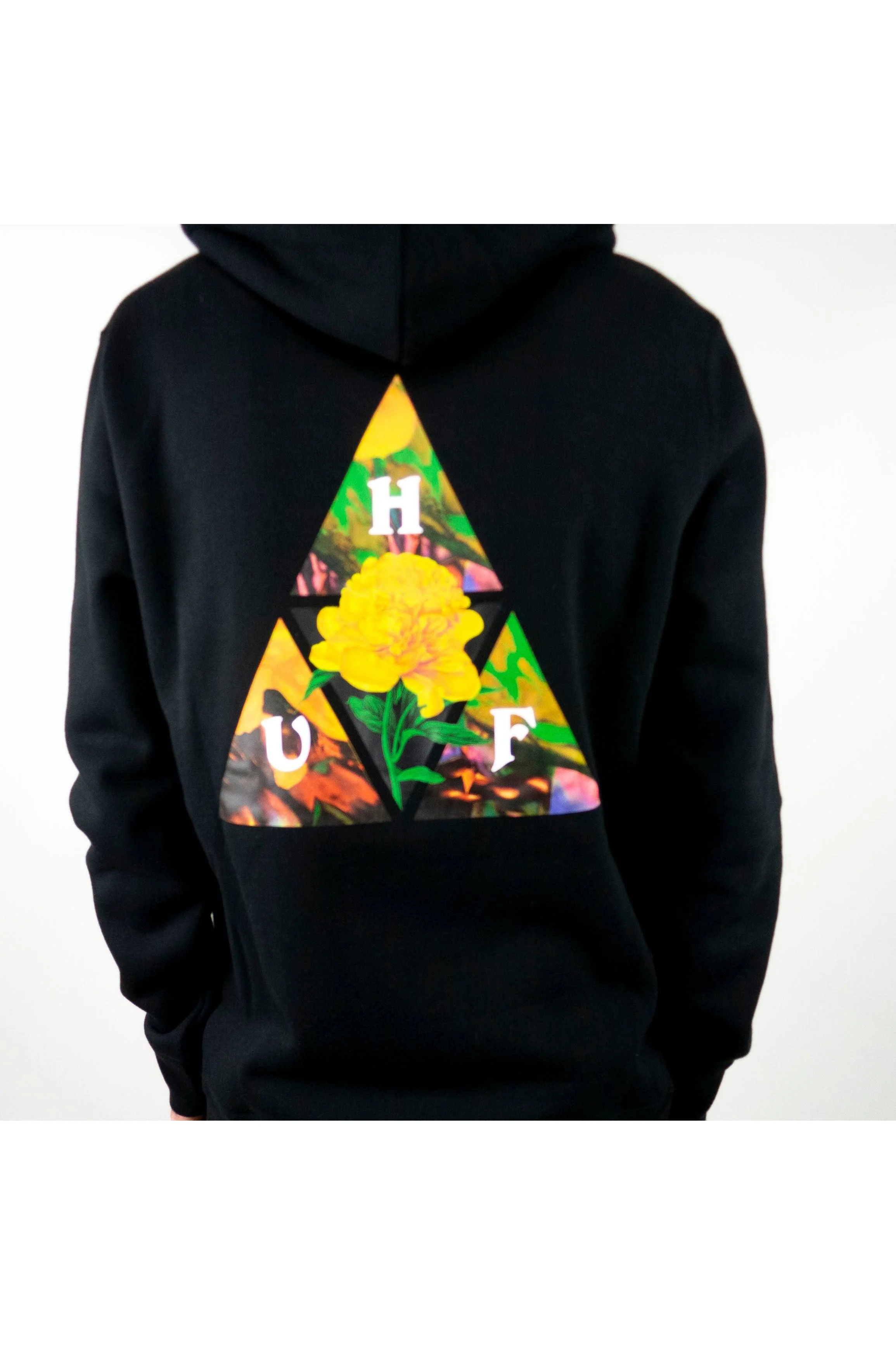 HUF New Dawn Triple Triangle Hoodie - Black - Image 5