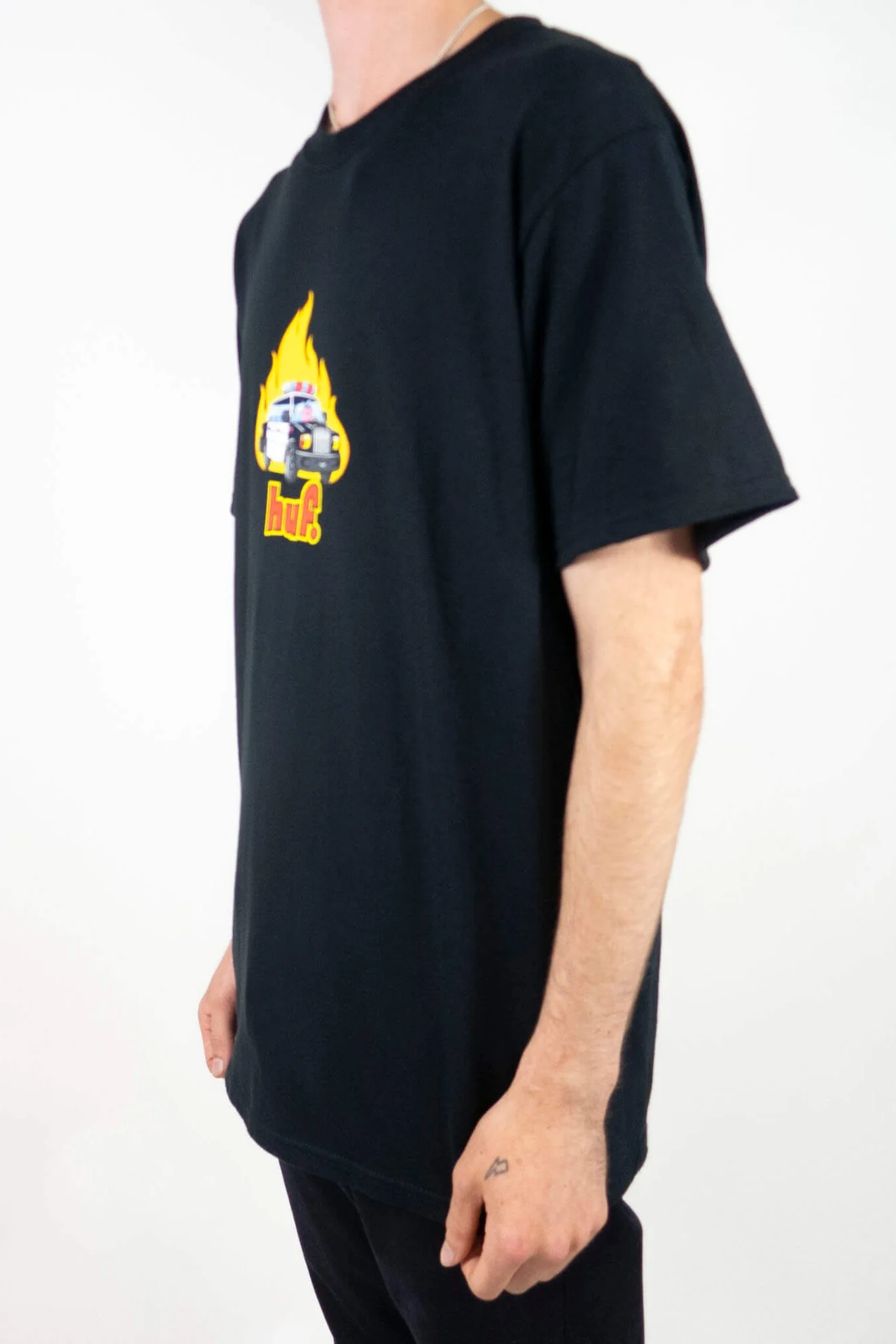 Huf Roasted T-Shirt - Black - Image 3