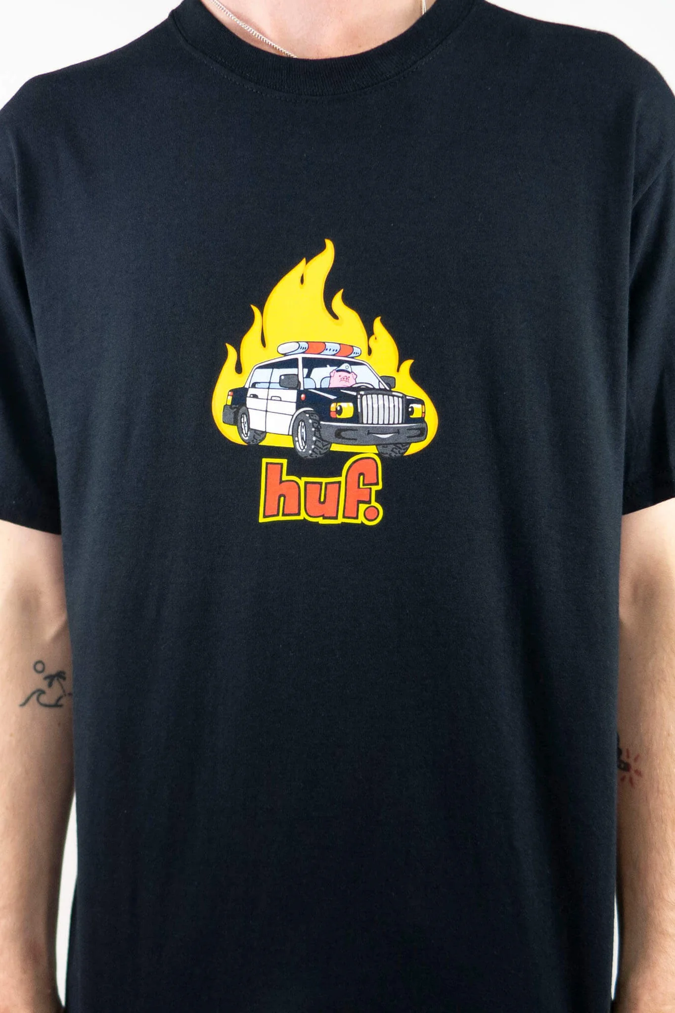 Huf Roasted T-Shirt - Black - Image 4