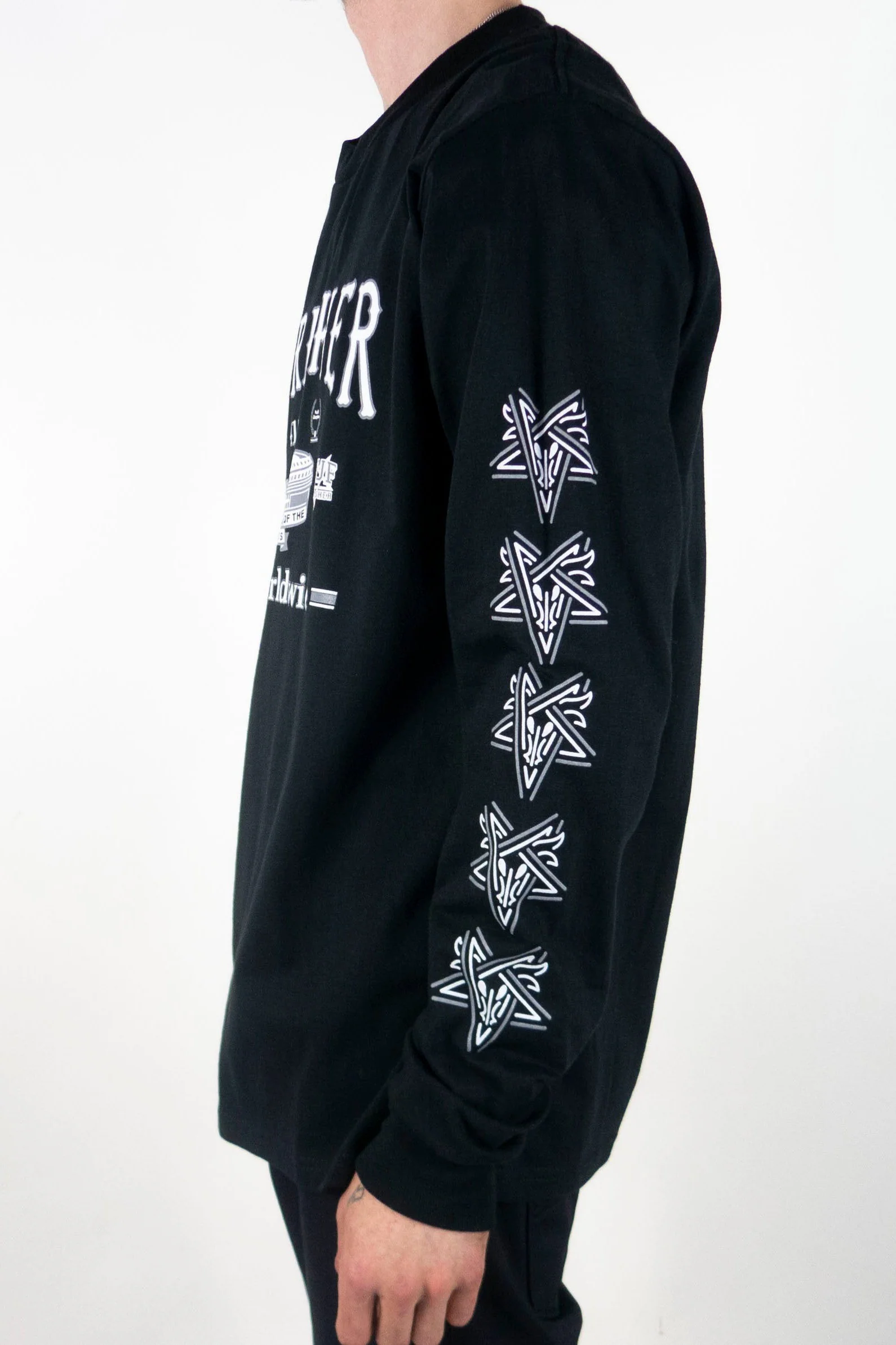 HUF x Thrasher Monteray Long Sleeve T-Shirt - Black - Image 4
