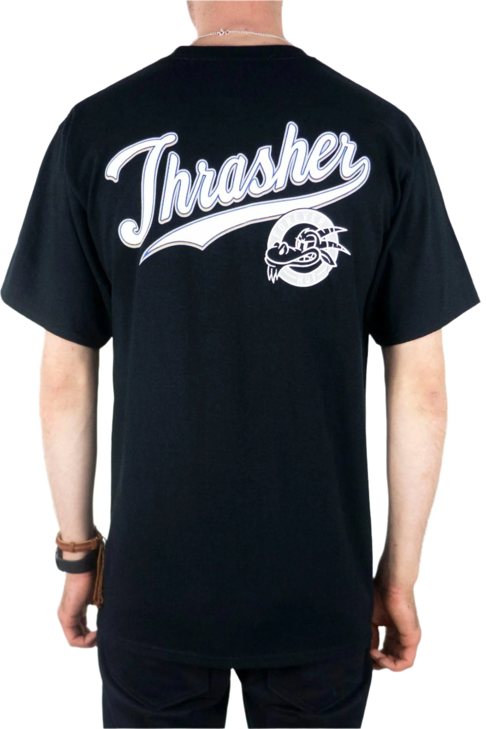 HUF x Thrasher Portola T-Shirt - Black - Image 2