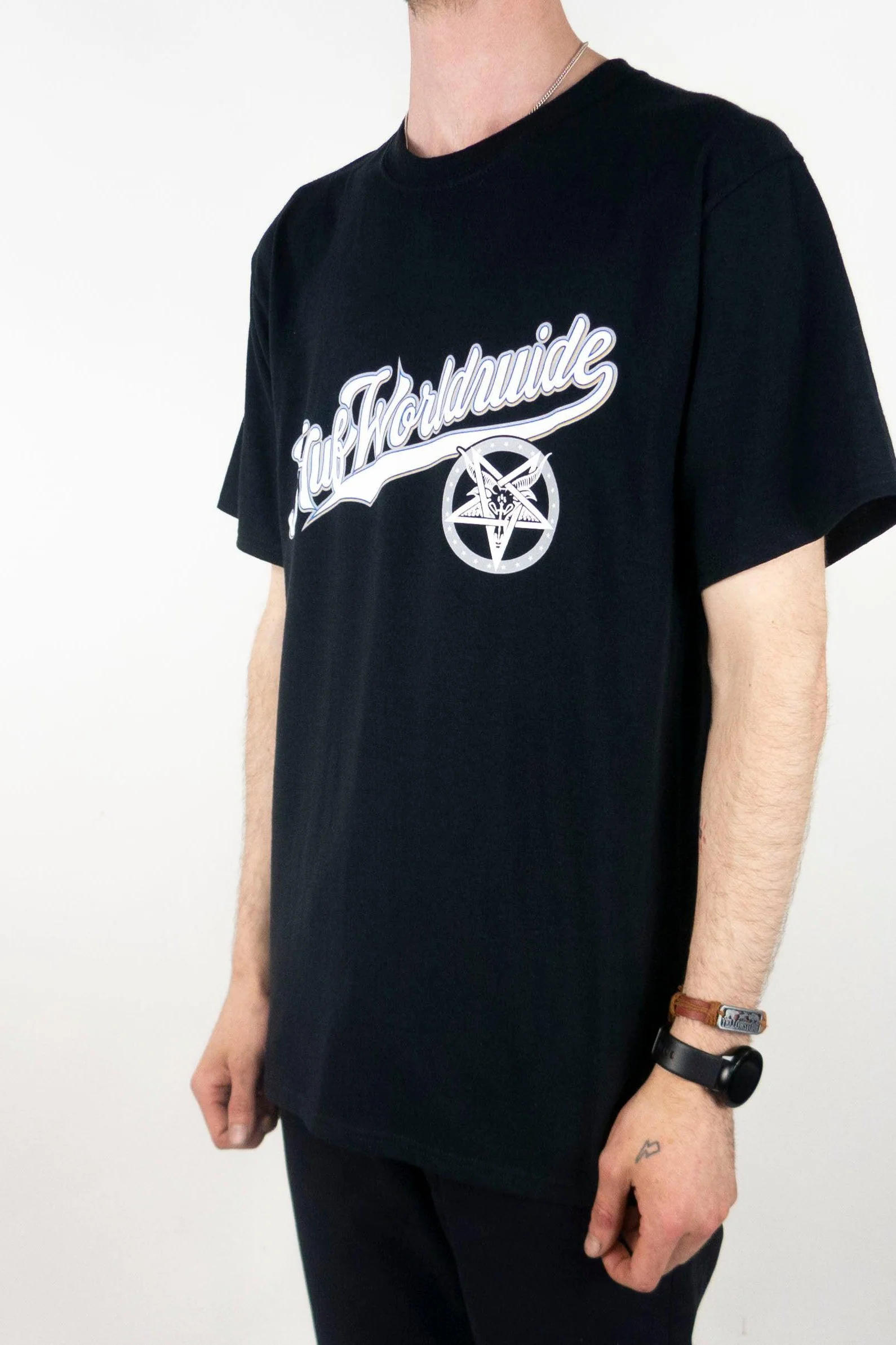 HUF x Thrasher Portola T-Shirt - Black - Image 3